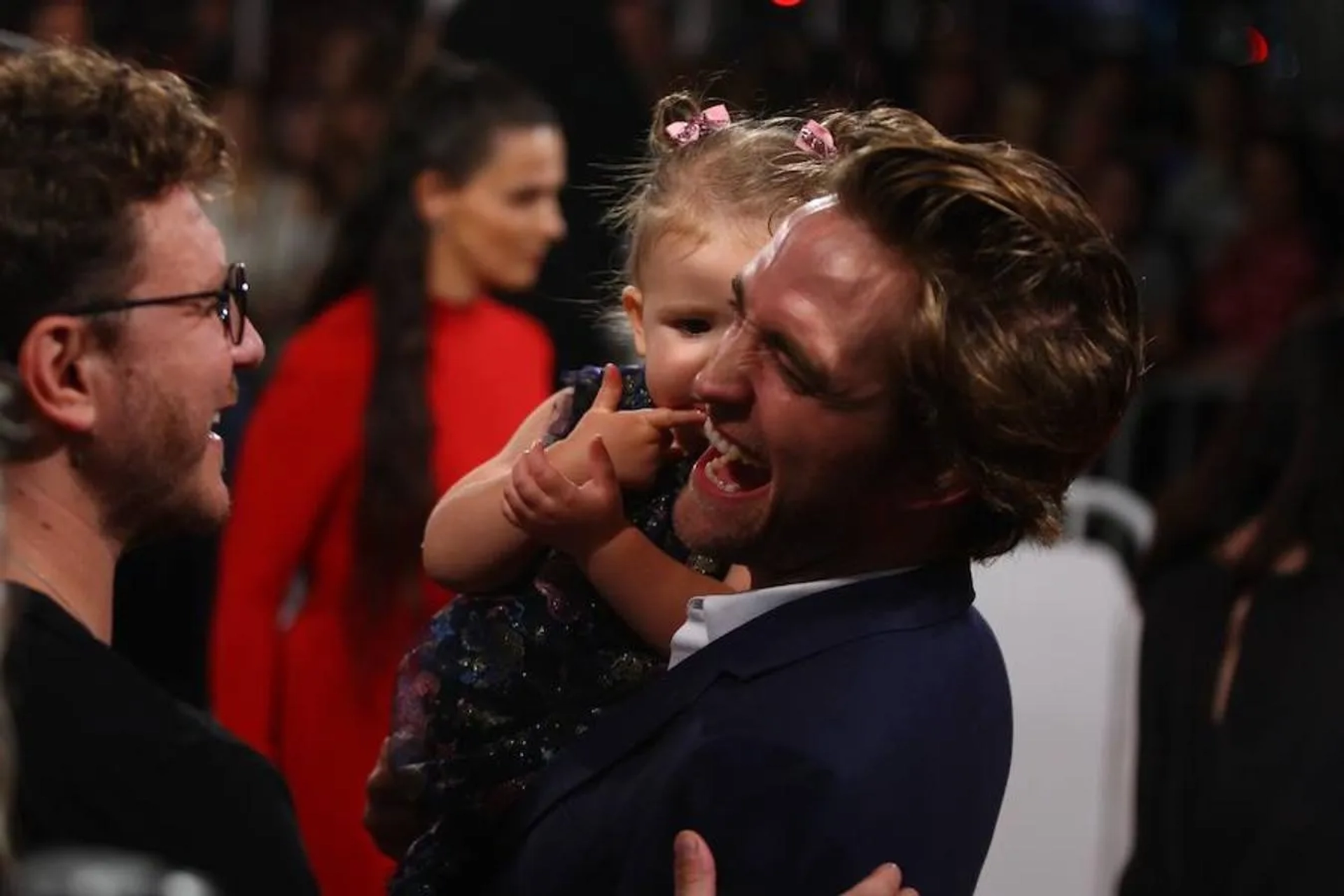 Robert Pattinson, Sam Bradley, and Scarlett Lindsey at an event for High Life (2018)