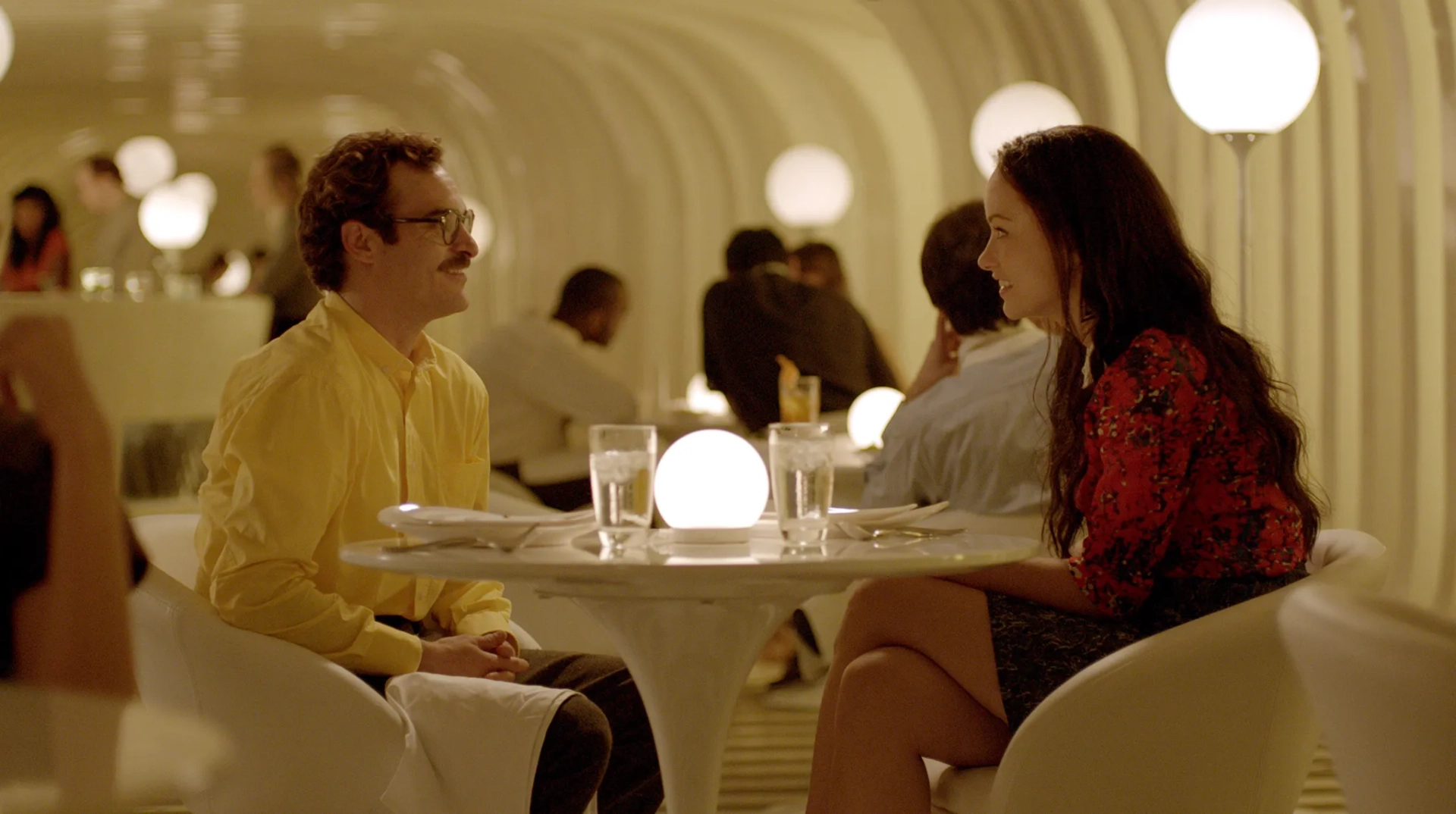 Joaquin Phoenix and Olivia Wilde in Her (2013)