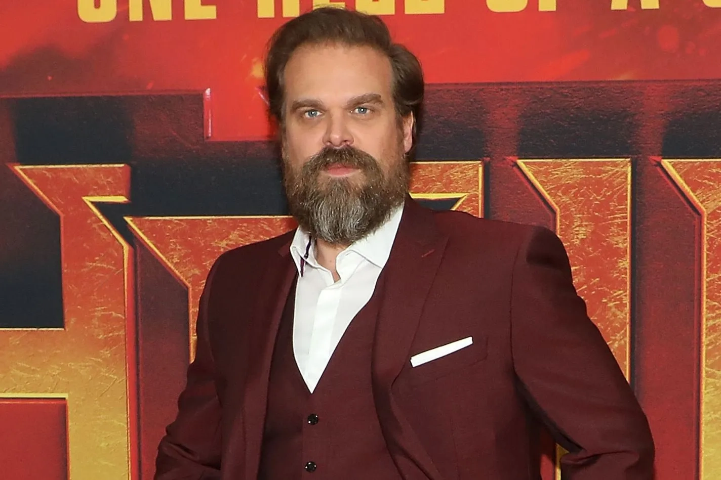 David Harbour at an event for Hellboy (2019)