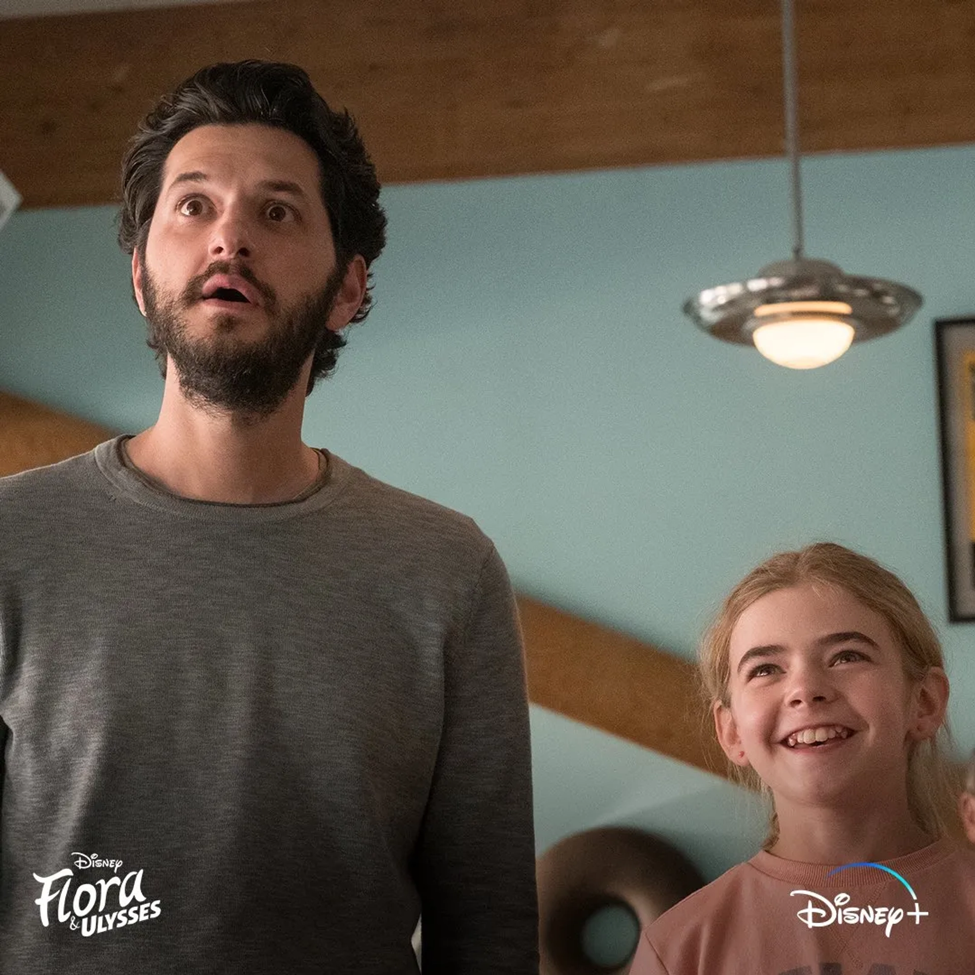 Matilda Lawler and Ben Schwartz in Flora & Ulysses (2021)