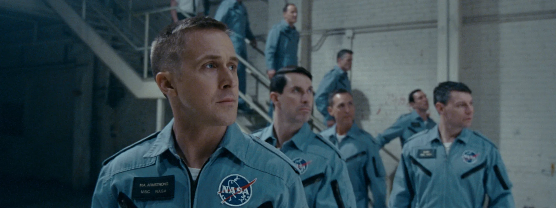 Patrick Fugit, Ryan Gosling, and Shawn Eric Jones in First Man (2018)