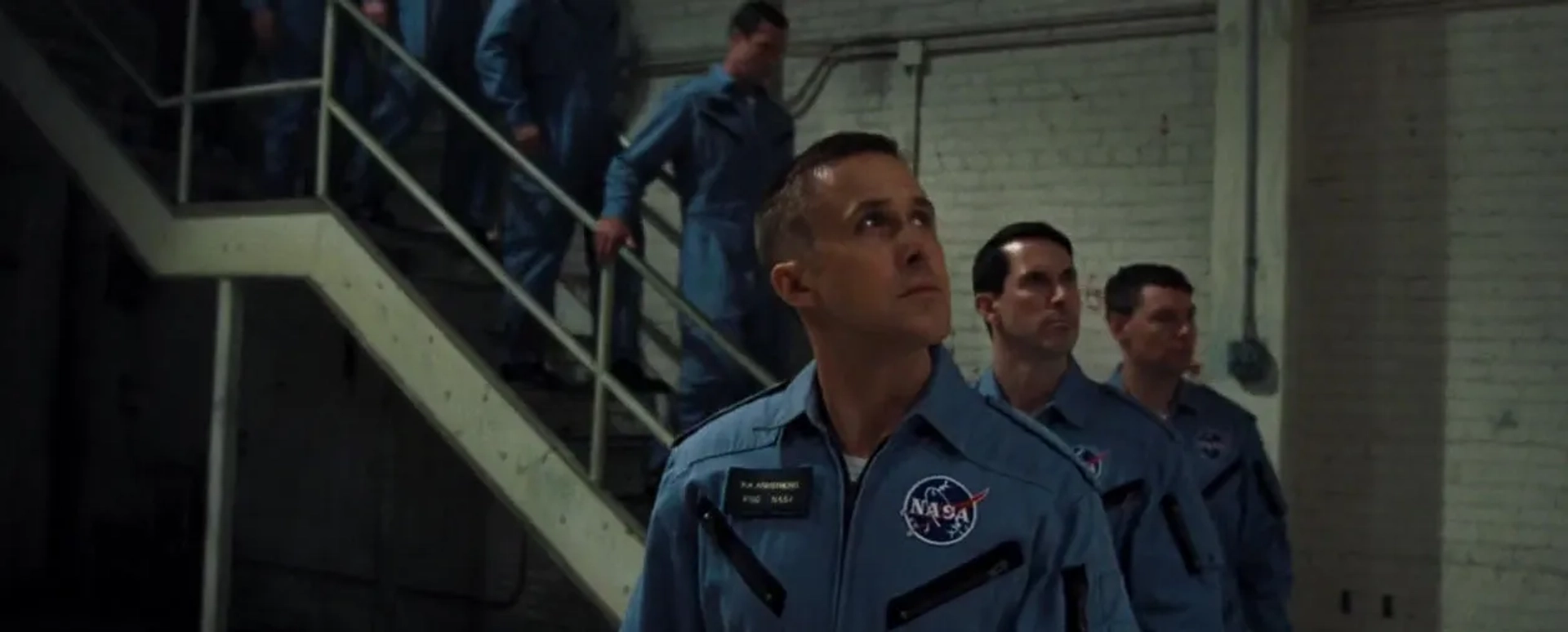 Patrick Fugit and Ryan Gosling in First Man (2018)