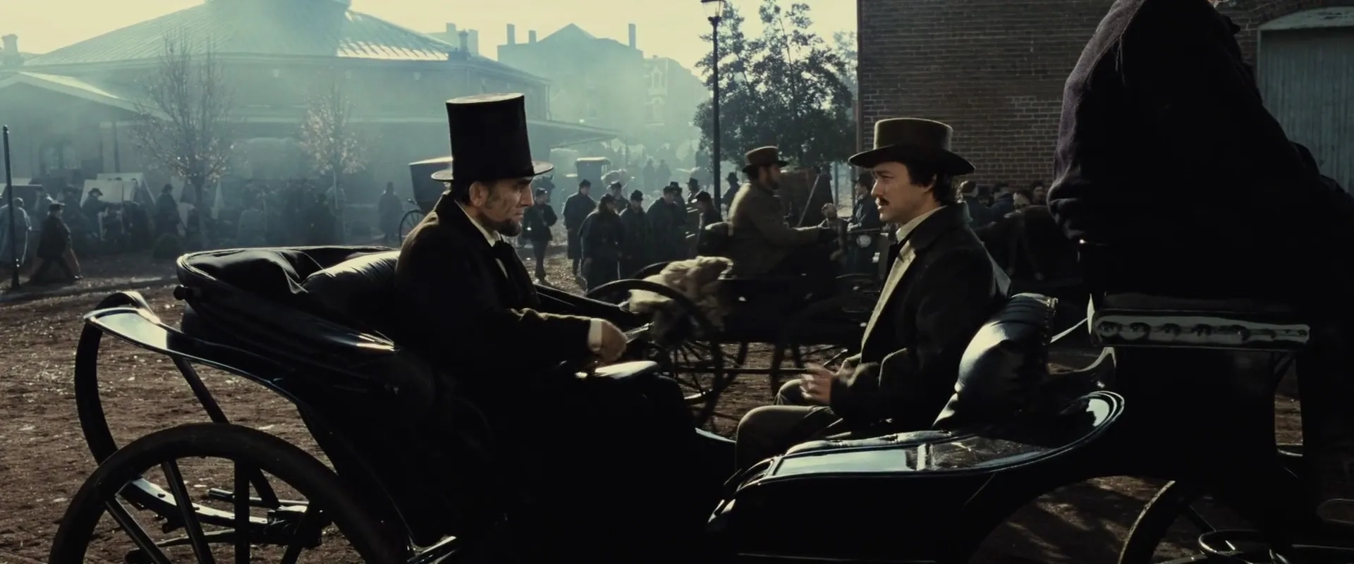 Daniel Day-Lewis and Joseph Gordon-Levitt in Lincoln (2012)