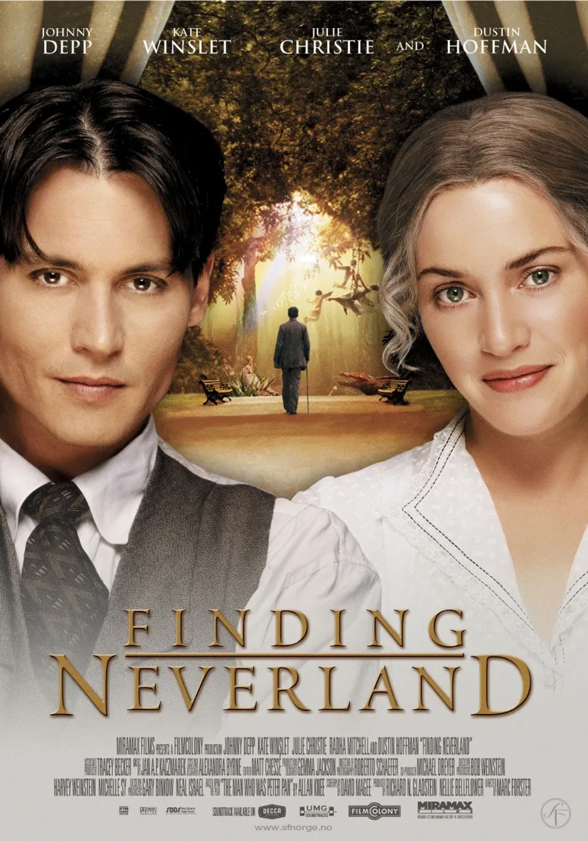 Johnny Depp and Kate Winslet in Finding Neverland (2004)