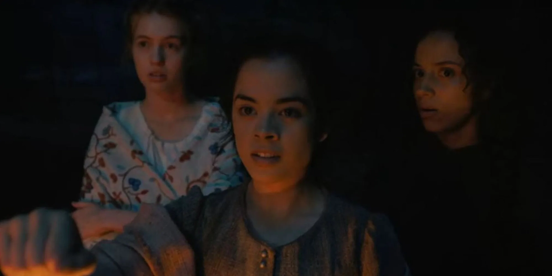 Julia Rehwald, Kiana Madeira, and Olivia Scott Welch in Fear Street: Part Three - 1666 (2021)