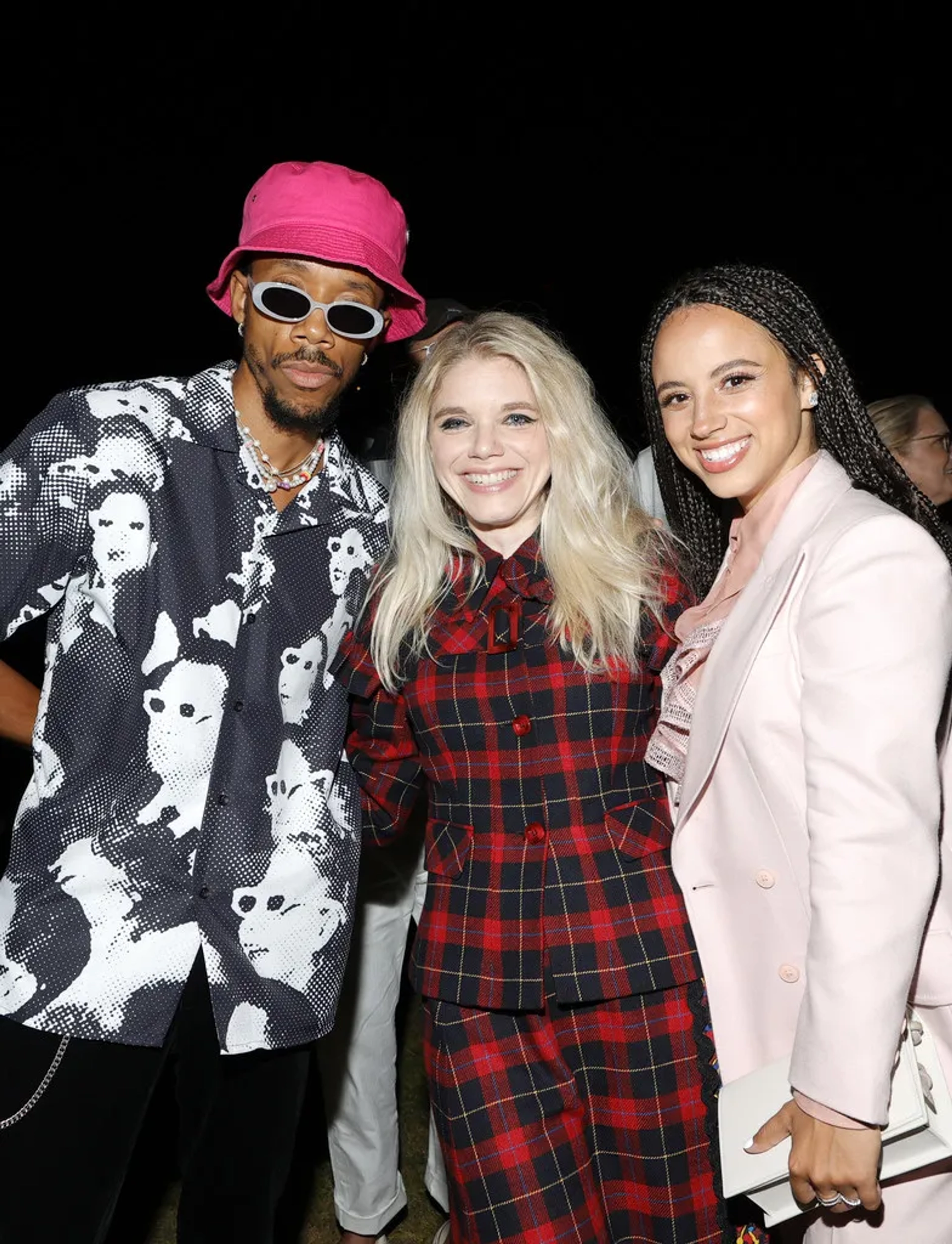 Kiana Madeira, Darrell Britt-Gibson, and Leigh Janiak at an event for Fear Street: Part One - 1994 (2021)