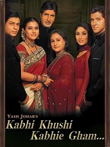 Amitabh Bachchan, Hrithik Roshan, Kajol, Kareena Kapoor, Jaya Bachchan, and Shah Rukh Khan in Kabhi Khushi Kabhie Gham... (2001)