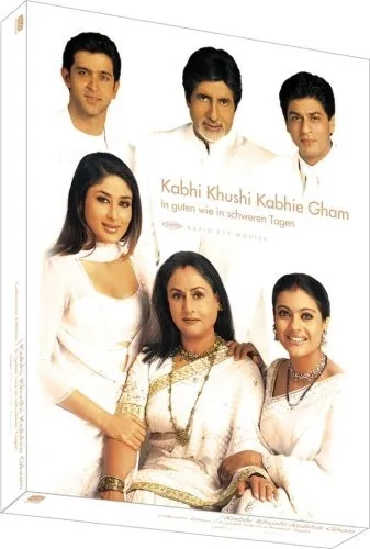 Amitabh Bachchan, Hrithik Roshan, Kajol, Kareena Kapoor, Jaya Bachchan, and Shah Rukh Khan in Kabhi Khushi Kabhie Gham... (2001)