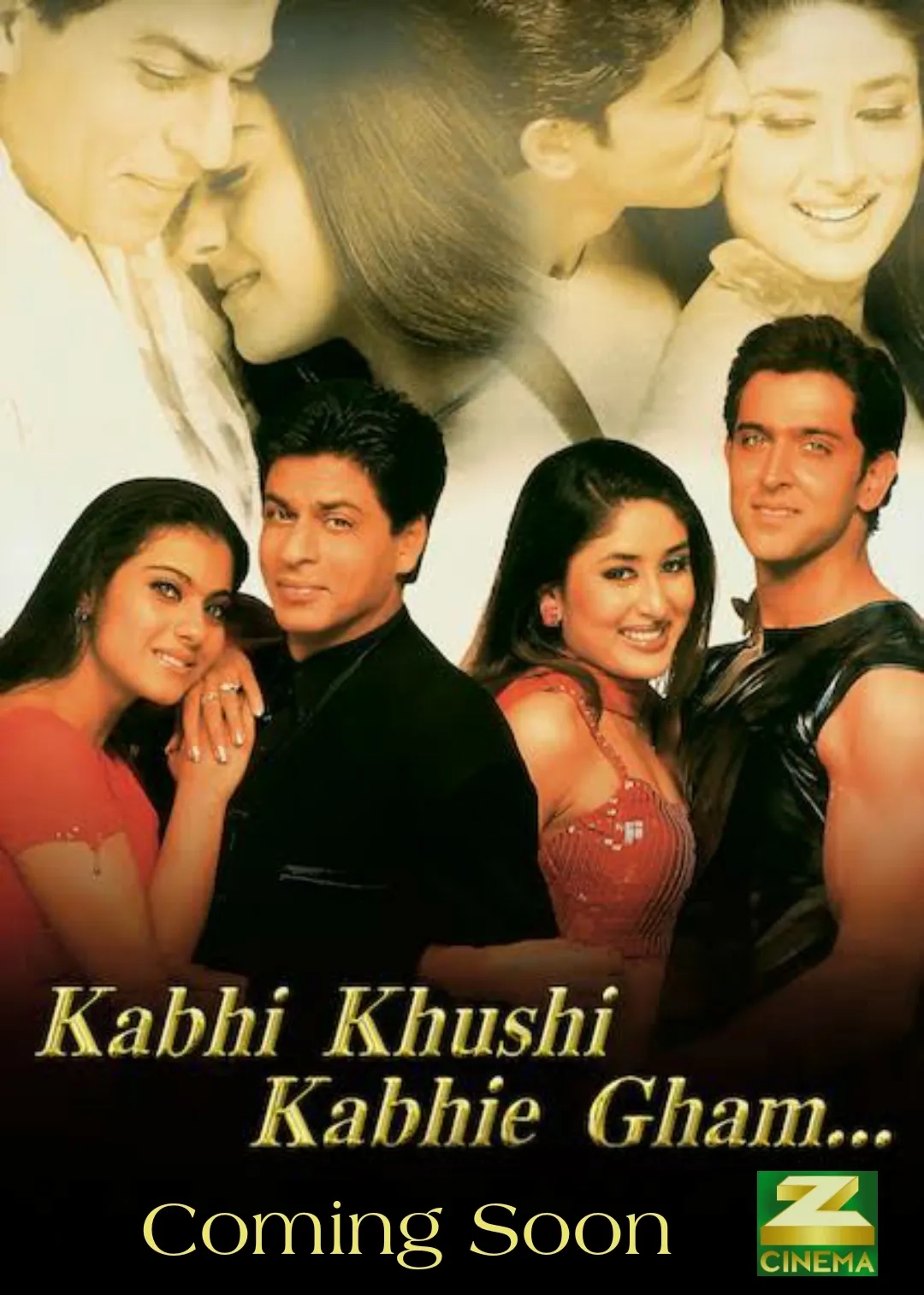 Amitabh Bachchan, Hrithik Roshan, Kajol, Kareena Kapoor, Jaya Bachchan, and Shah Rukh Khan in Kabhi Khushi Kabhie Gham... (2001)