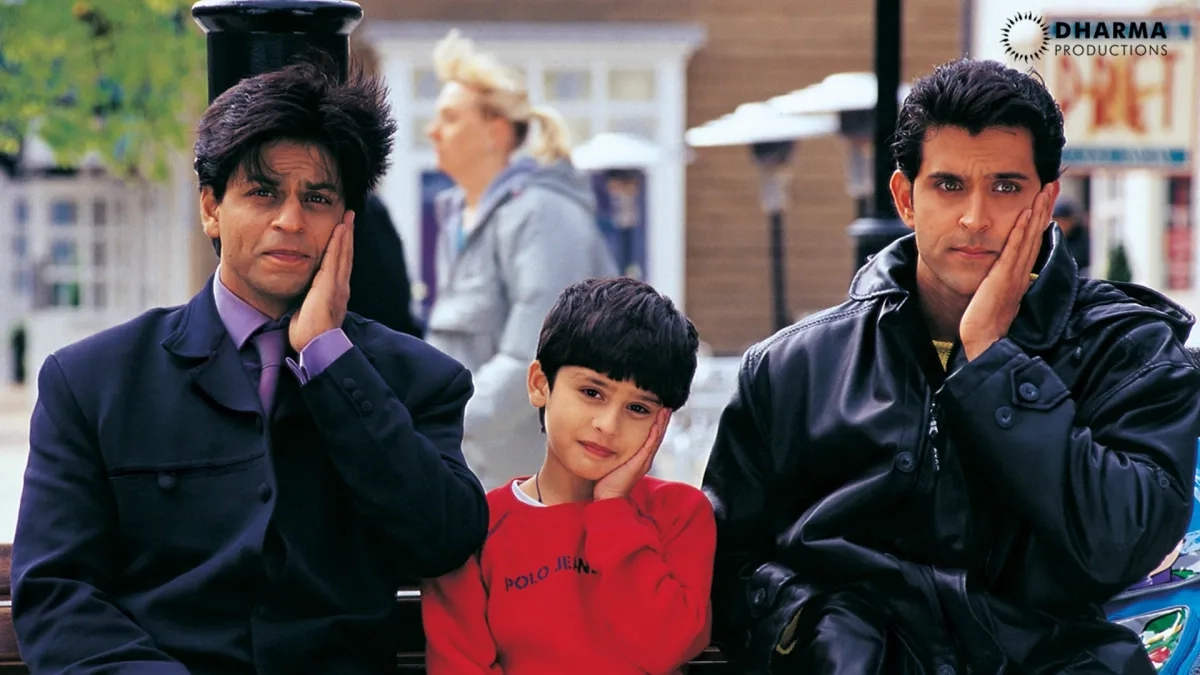 Hrithik Roshan, Shah Rukh Khan, and Jibraan Khan in Kabhi Khushi Kabhie Gham... (2001)