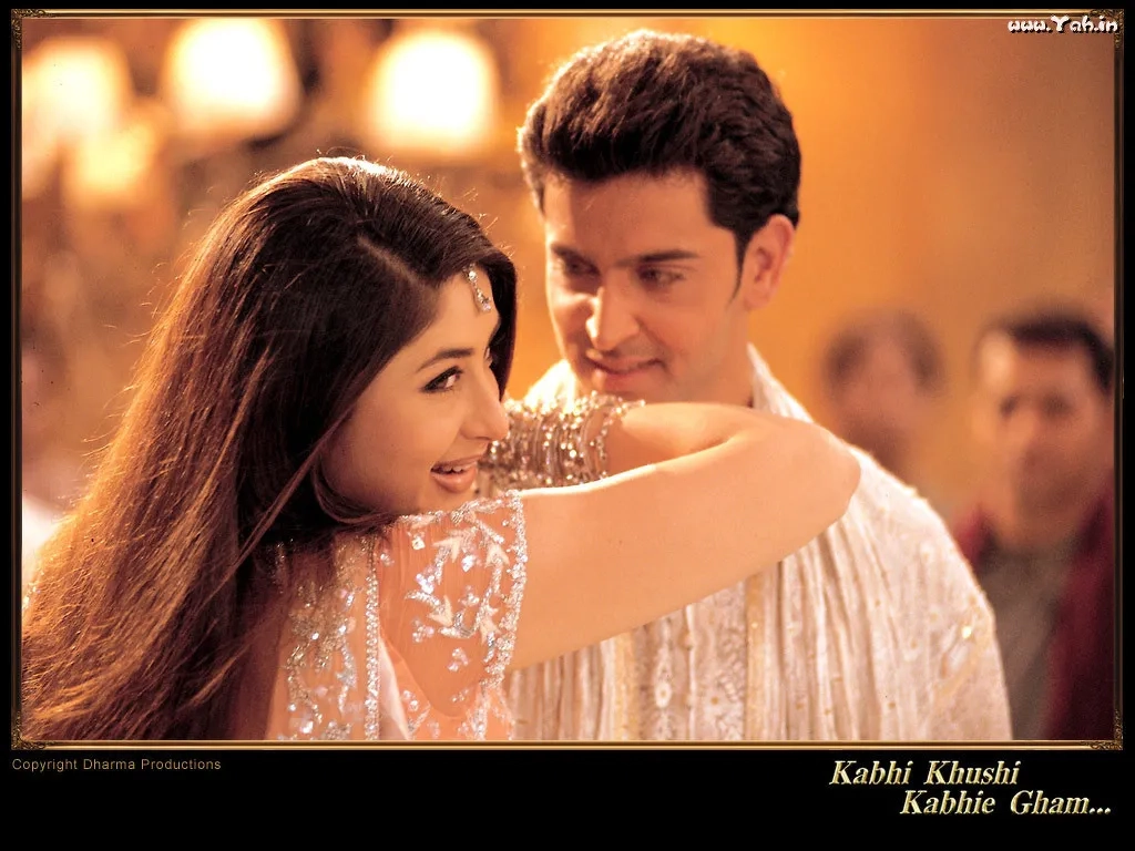Hrithik Roshan and Kareena Kapoor in Kabhi Khushi Kabhie Gham... (2001)