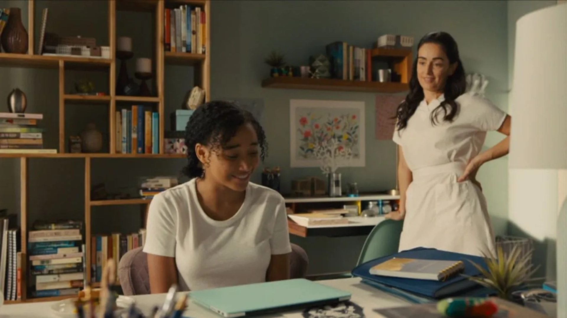 Ana de la Reguera and Amandla Stenberg in Everything, Everything (2017)