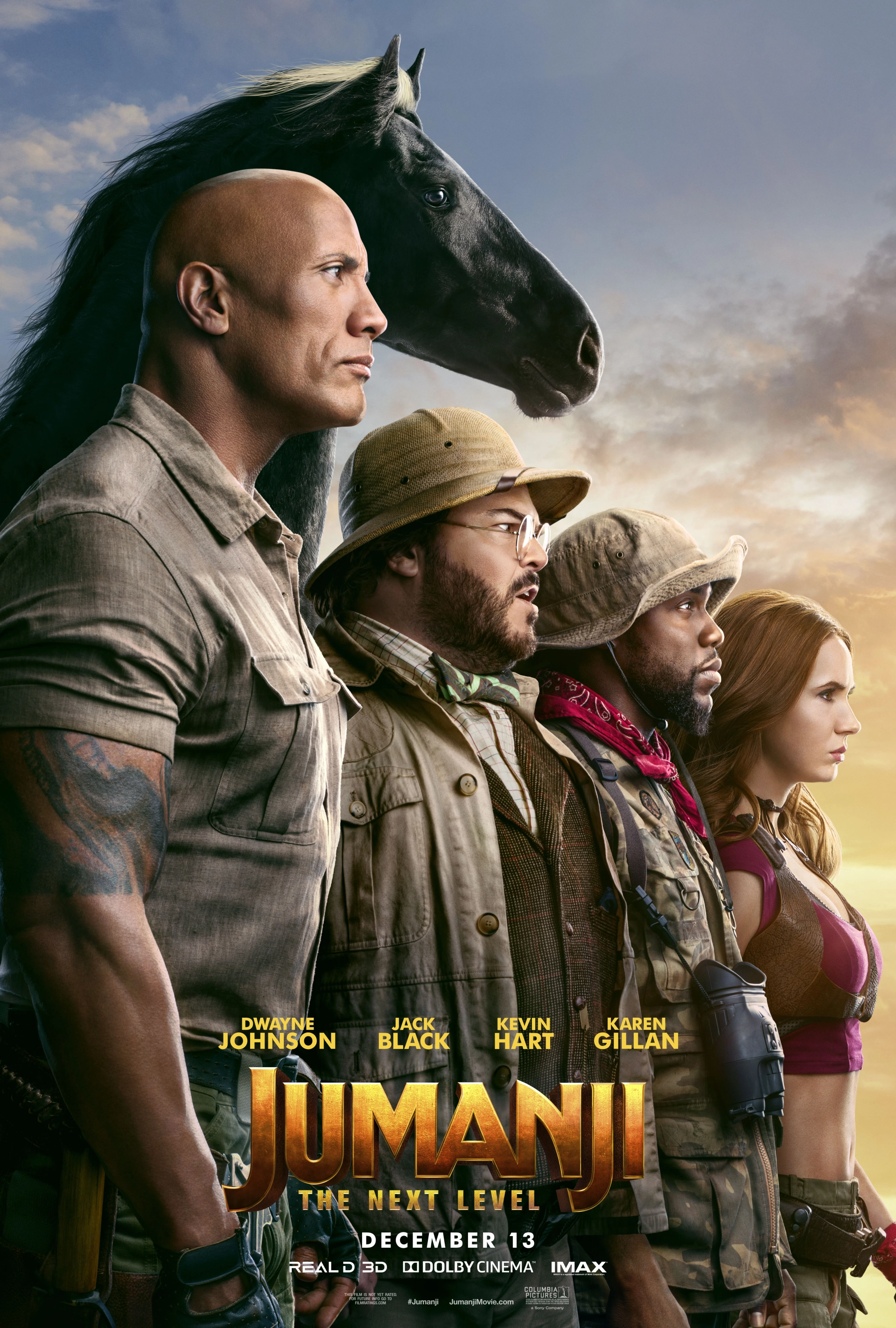 Jack Black, Kevin Hart, Dwayne Johnson, and Karen Gillan in Jumanji: The Next Level (2019)