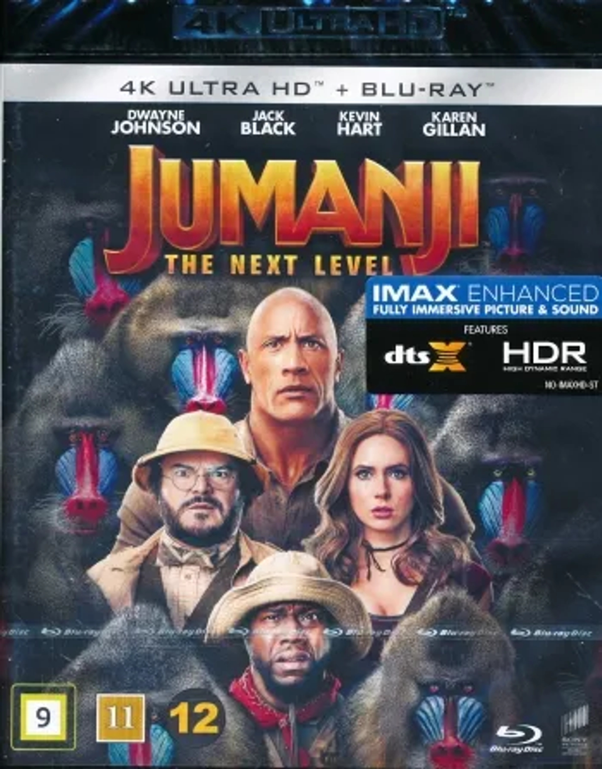 Jack Black, Kevin Hart, Dwayne Johnson, and Karen Gillan in Jumanji: The Next Level (2019)