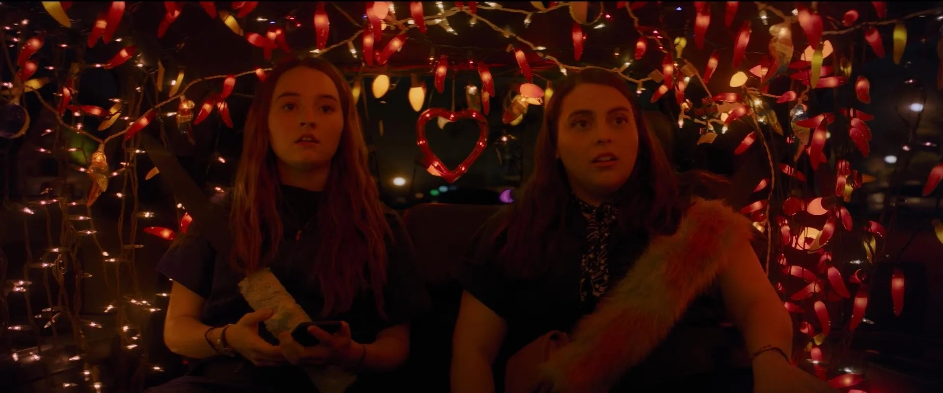 Beanie Feldstein and Kaitlyn Dever in Booksmart (2019)