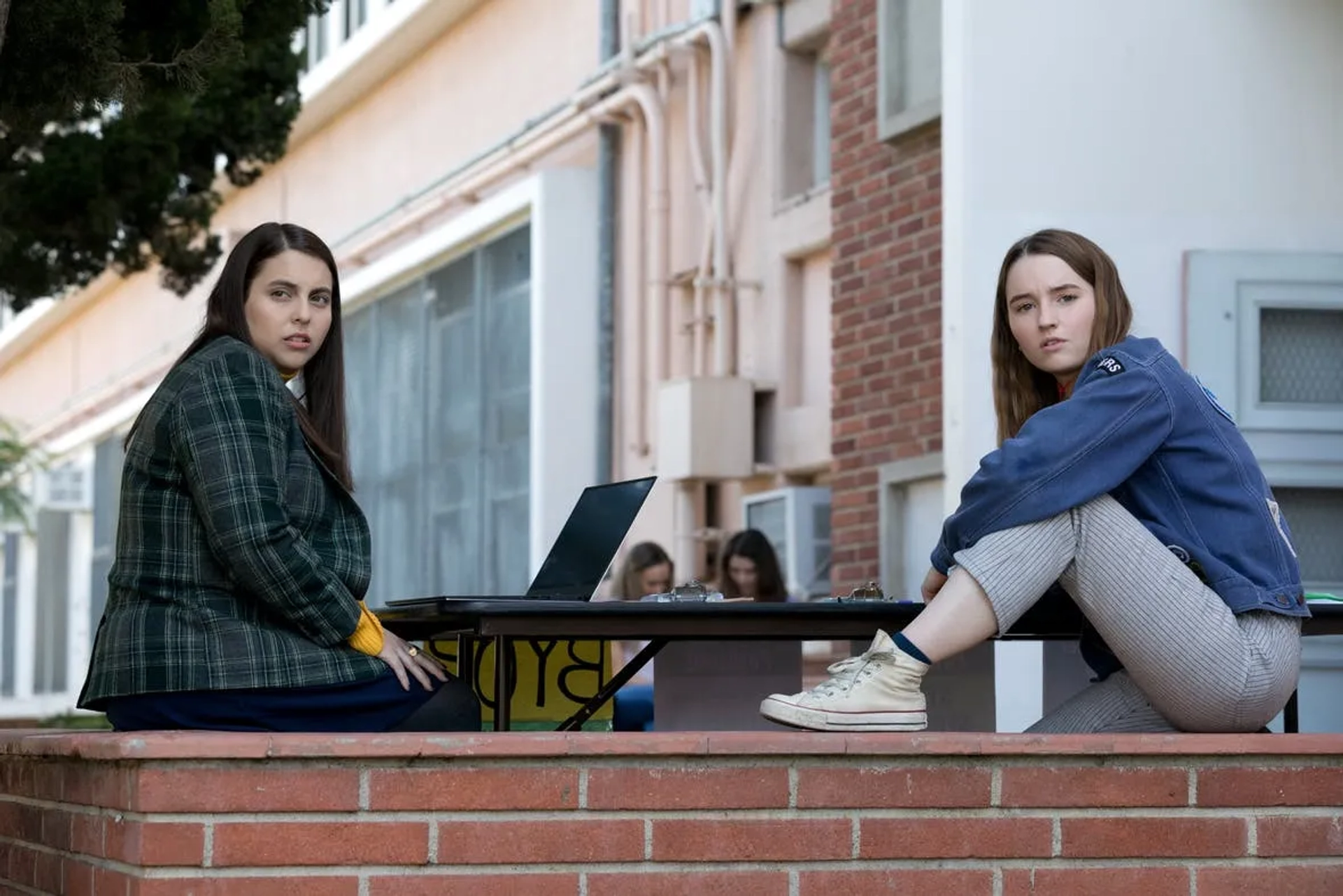 Beanie Feldstein and Kaitlyn Dever in Booksmart (2019)