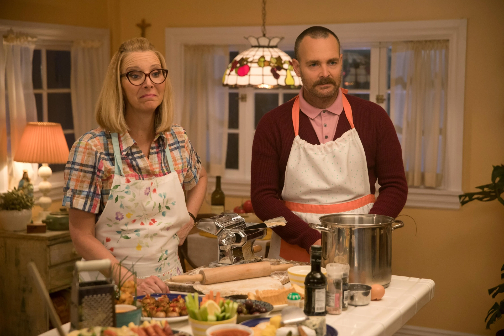 Lisa Kudrow and Will Forte in Booksmart (2019)