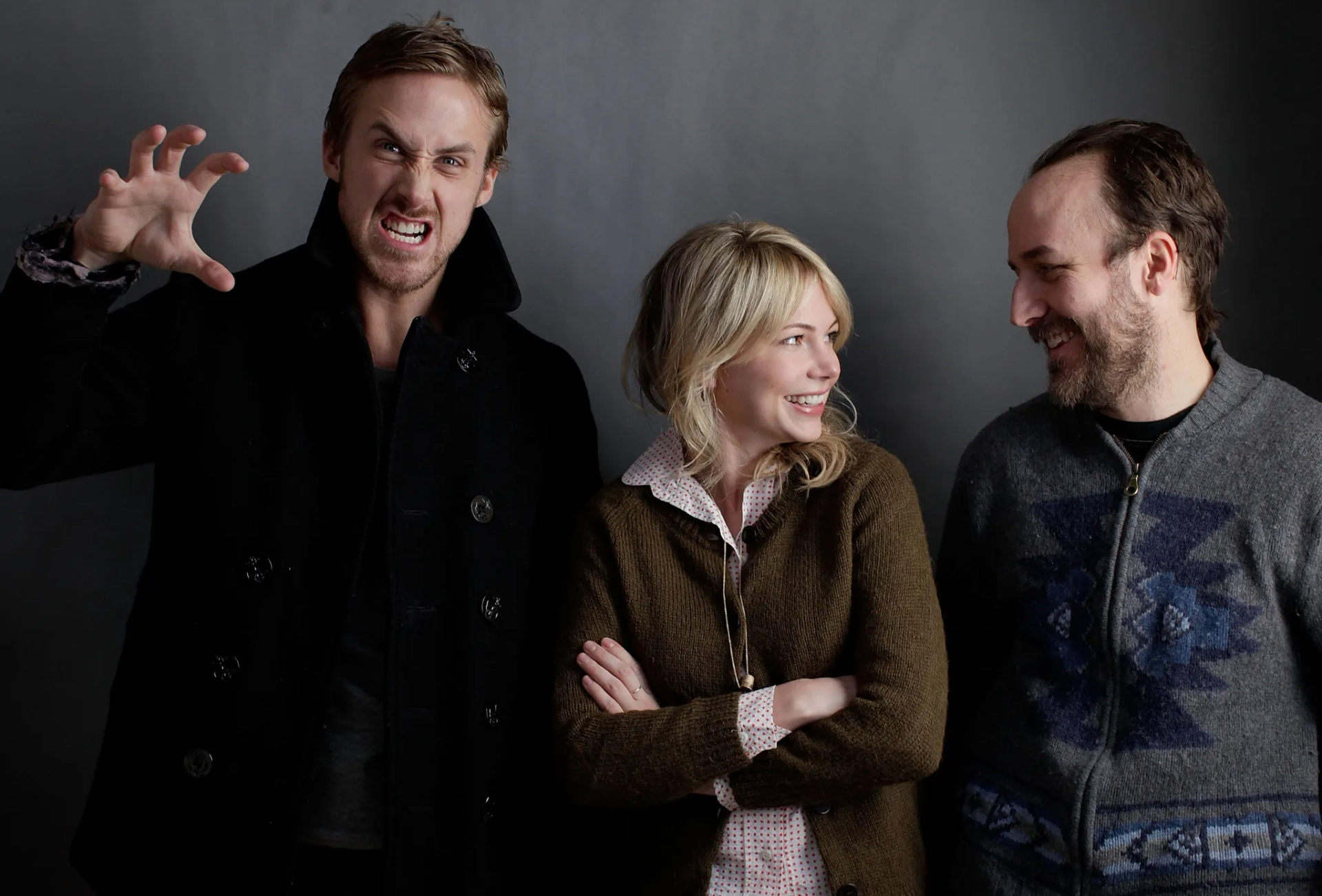 Derek Cianfrance, Ryan Gosling, and Michelle Williams at an event for Blue Valentine (2010)