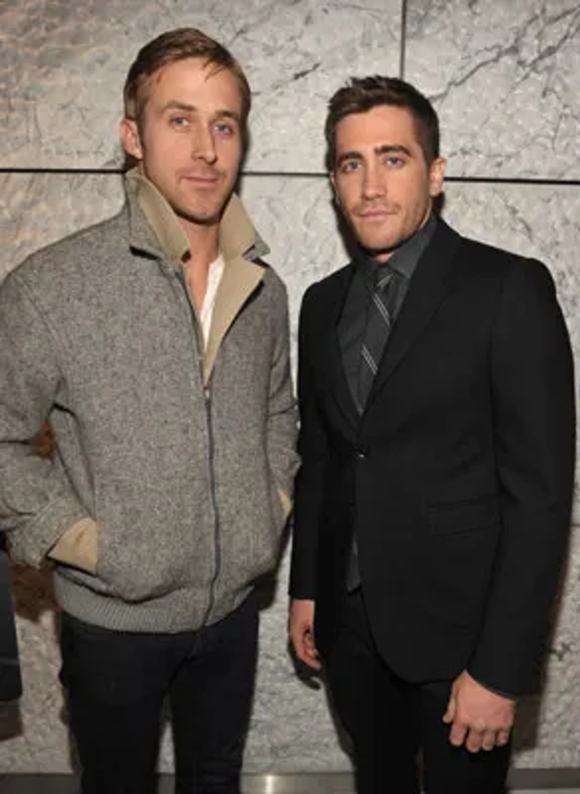 Ryan Gosling and Jake Gyllenhaal at an event for Blue Valentine (2010)