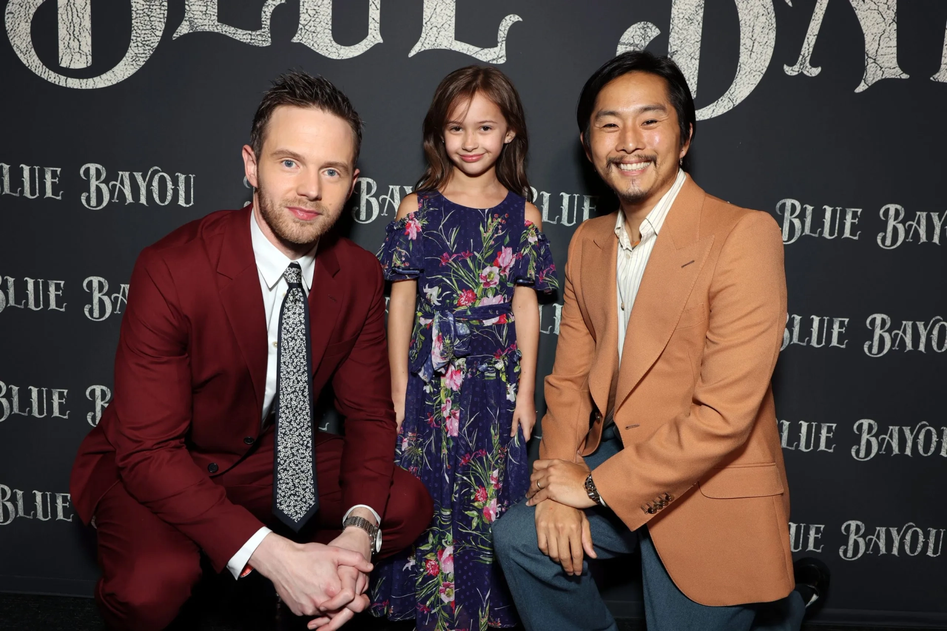 Sydney Kowalske, Mark O'Brien, and Justin Chon at an event for Blue Bayou (2021)