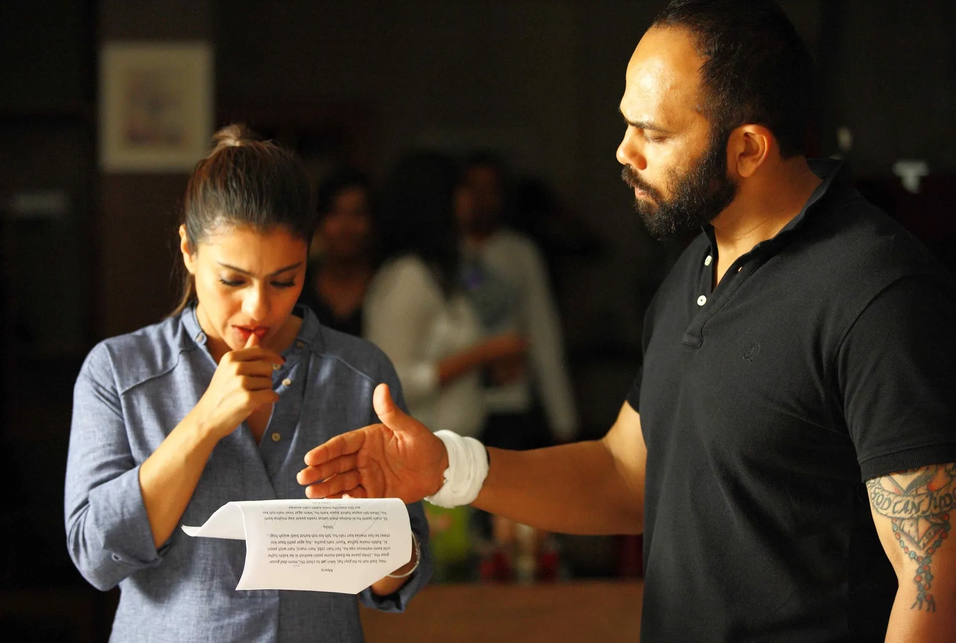 Kajol and Rohit Shetty in Dilwale (2015)