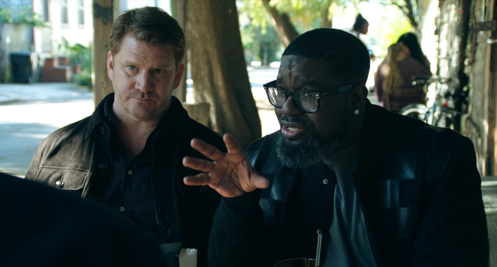 Dash Mihok and Lil Rel Howery in Deep Water (2022)