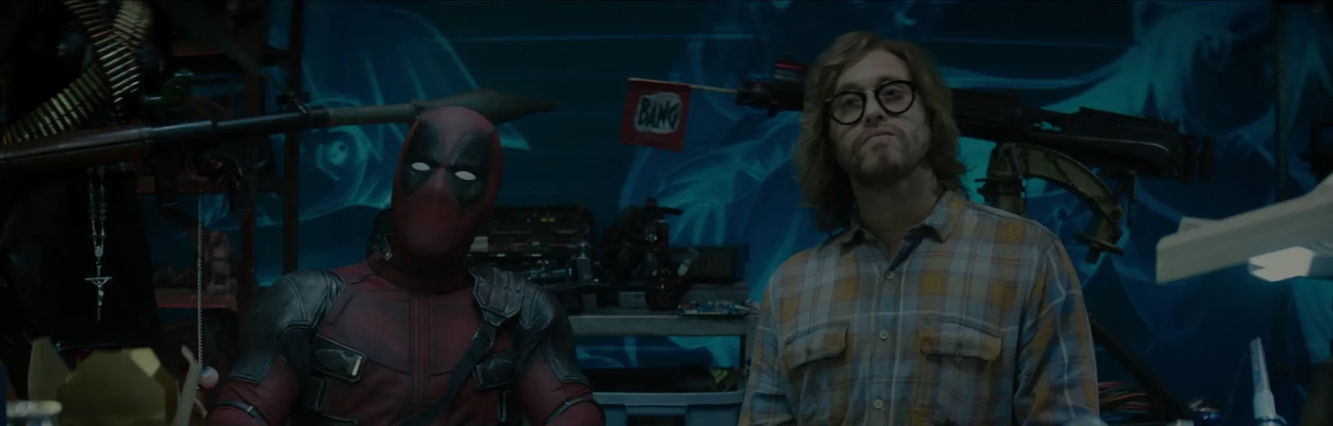 Ryan Reynolds and T.J. Miller in Deadpool 2 (2018)