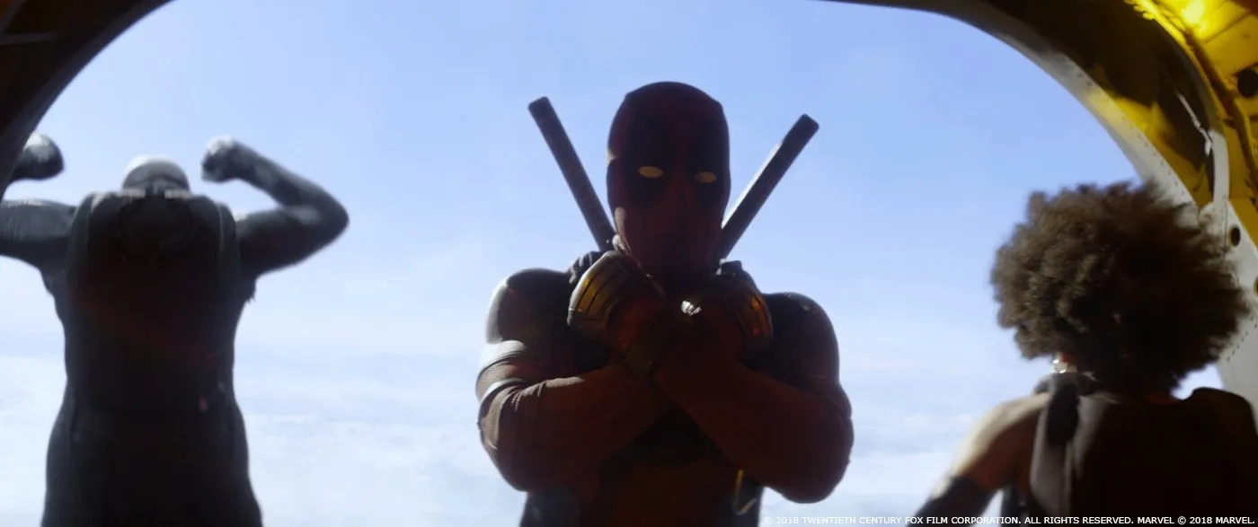 Ryan Reynolds, Terry Crews, and Zazie Beetz in Deadpool 2 (2018)