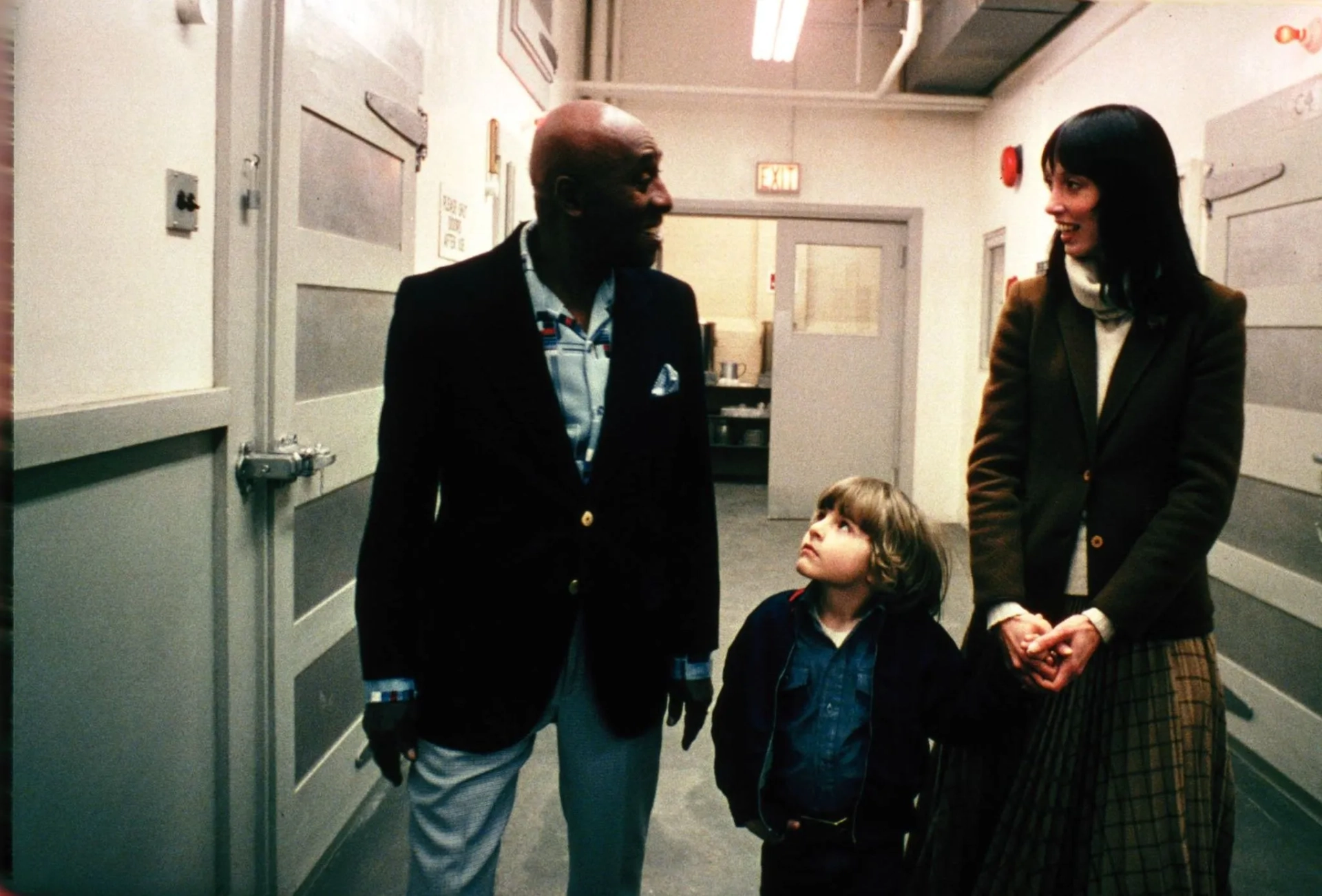 Scatman Crothers, Shelley Duvall, and Danny Lloyd in The Shining (1980)