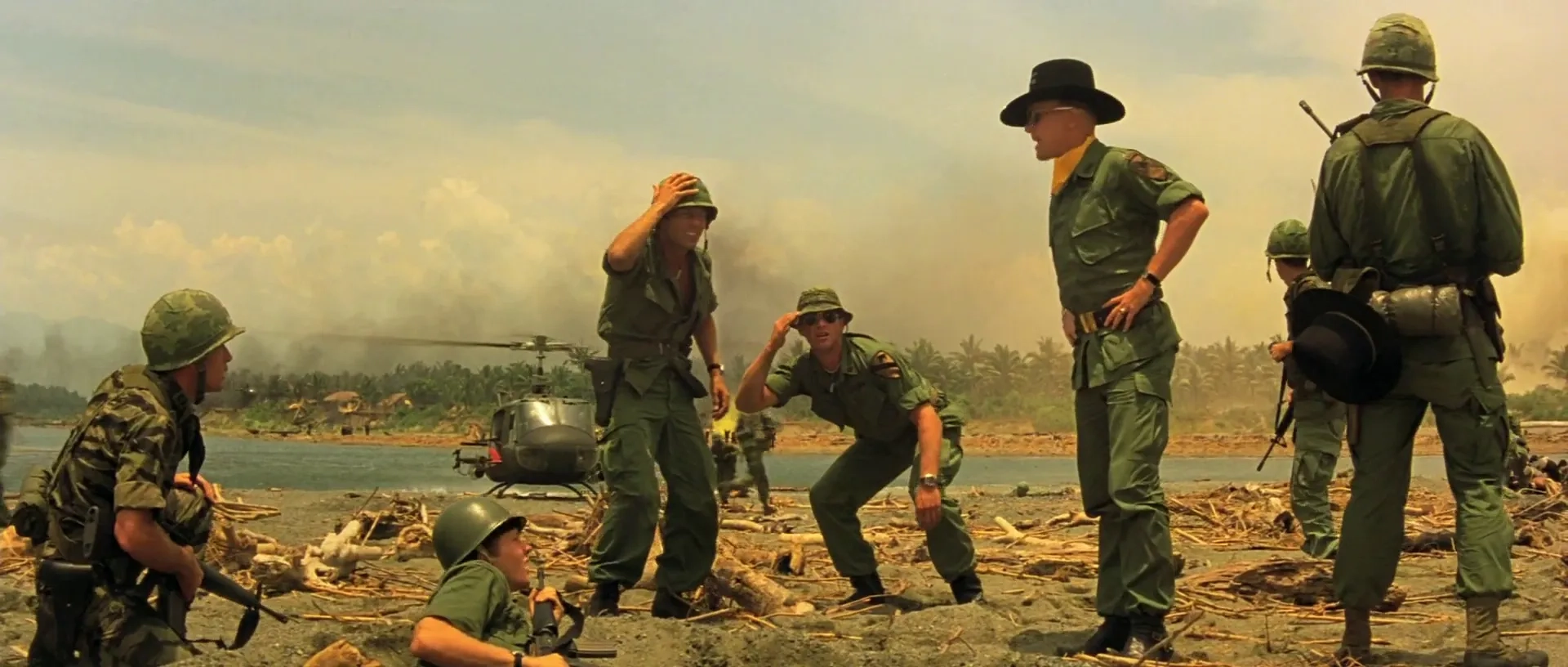 Robert Duvall and Martin Sheen in Apocalypse Now (1979)