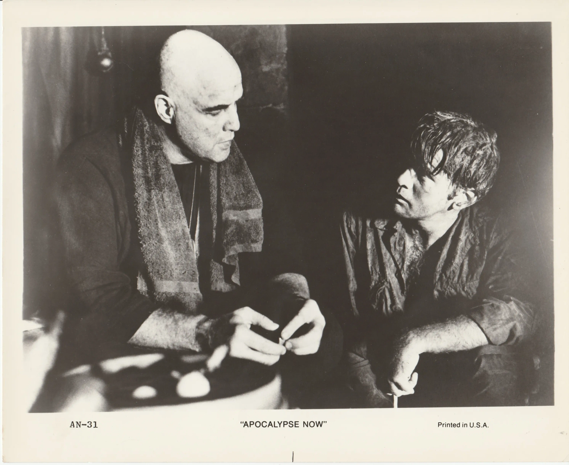 Marlon Brando and Martin Sheen in Apocalypse Now (1979)