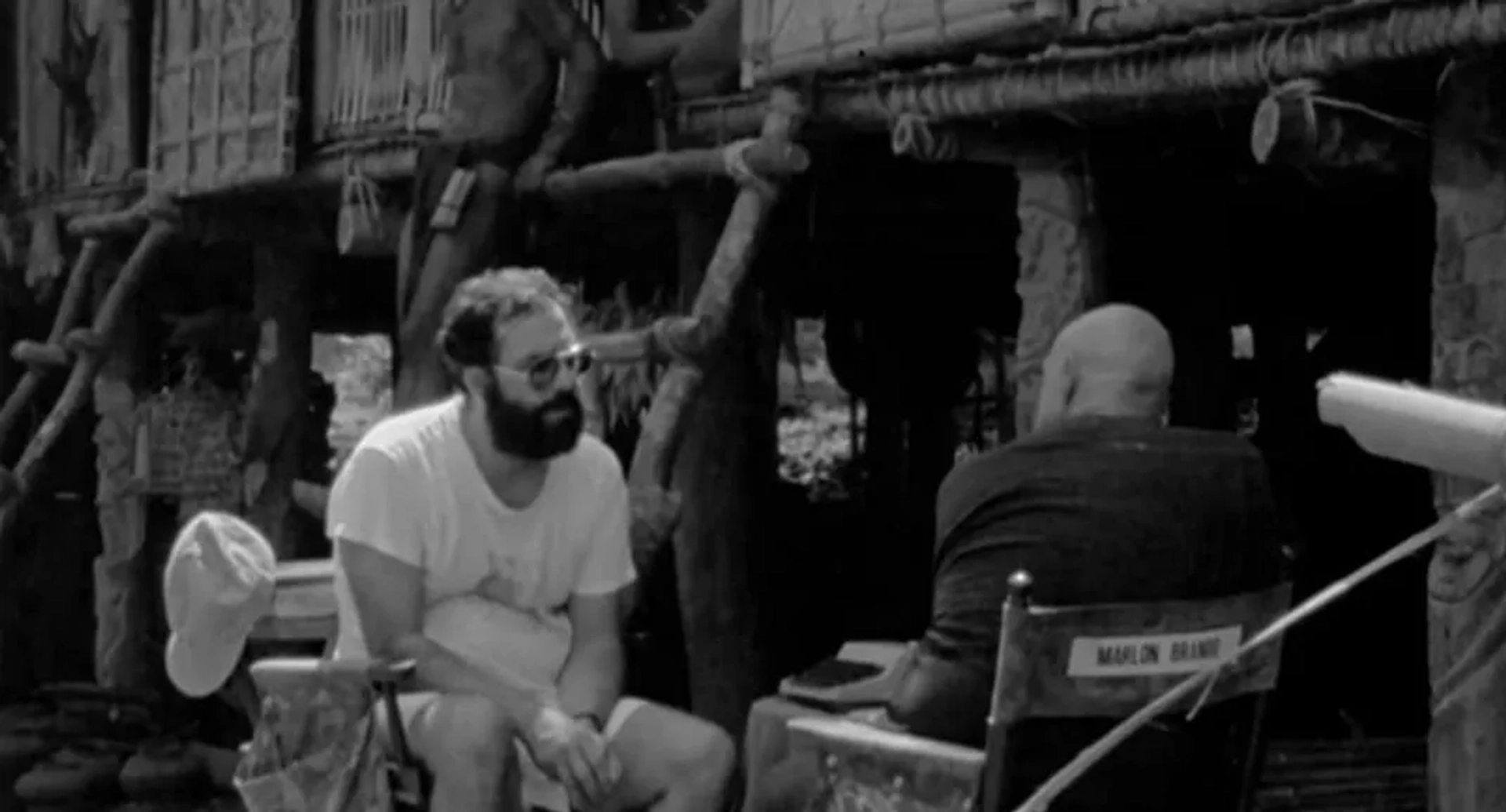 Marlon Brando and Francis Ford Coppola in Apocalypse Now (1979)