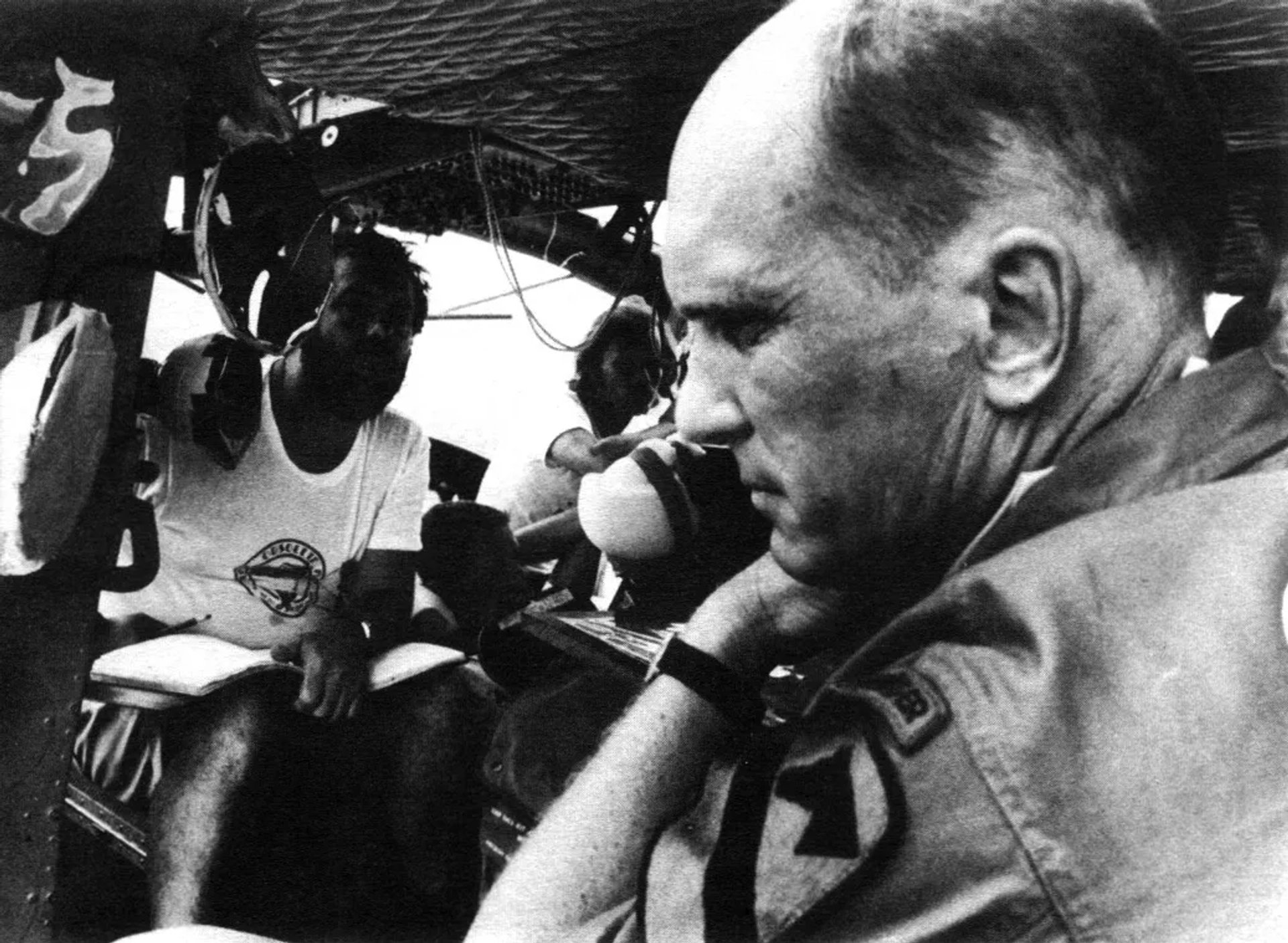 Francis Ford Coppola and Robert Duvall in Apocalypse Now (1979)