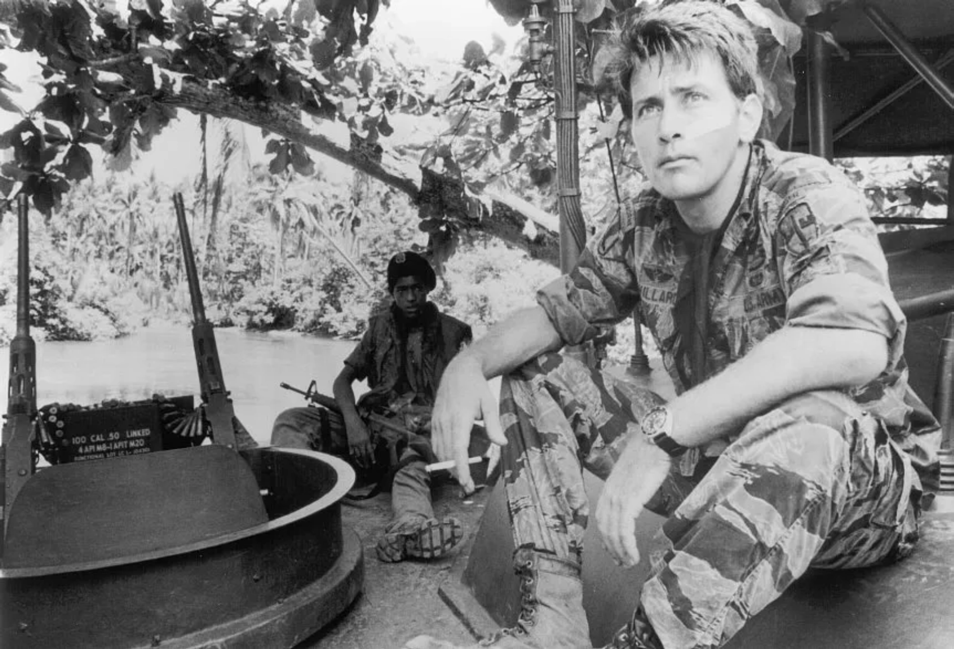 Laurence Fishburne and Martin Sheen in Apocalypse Now (1979)