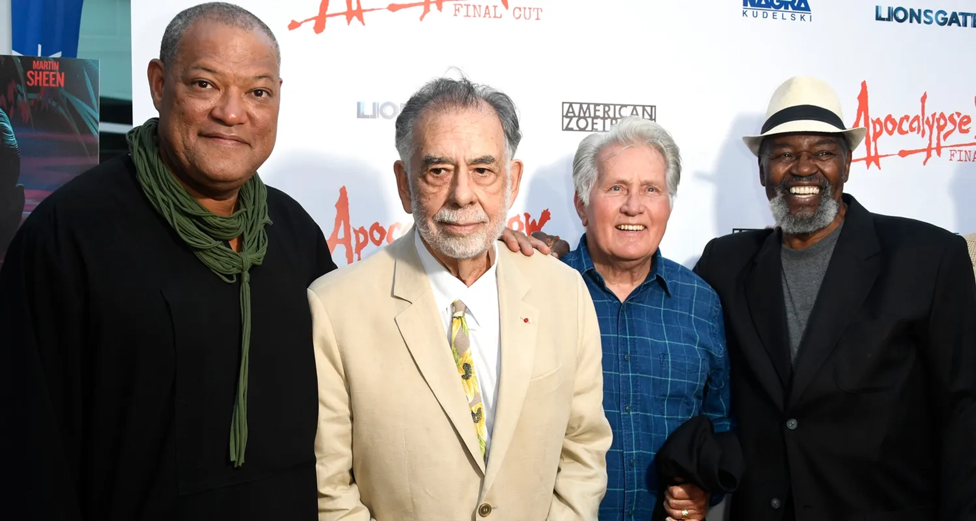 Francis Ford Coppola, Laurence Fishburne, Martin Sheen, and Albert Hall at an event for Apocalypse Now (1979)