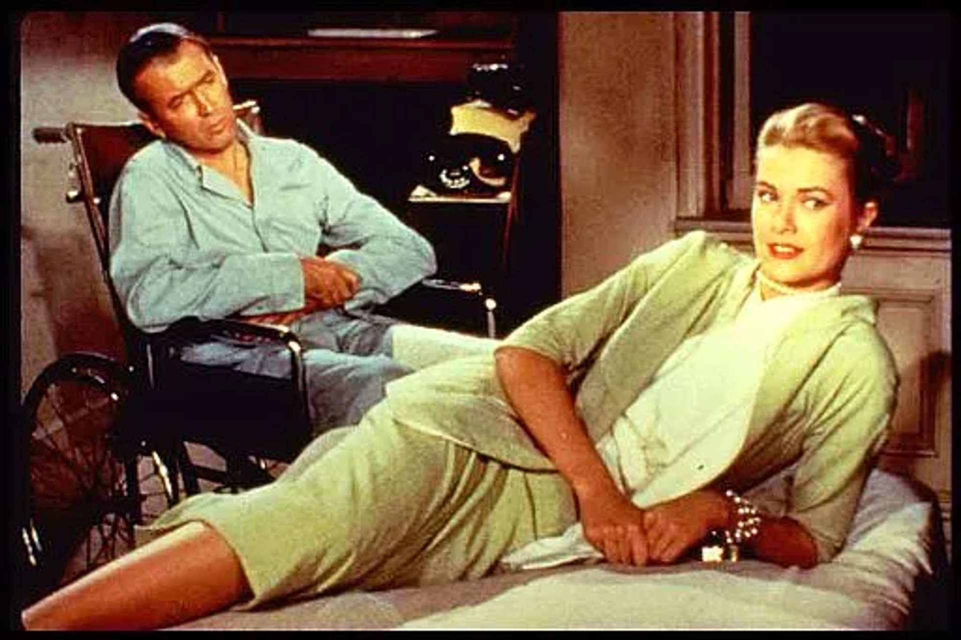 Jimmy Stewart and Grace Kelly star in Hitchcock's classic masterpiece