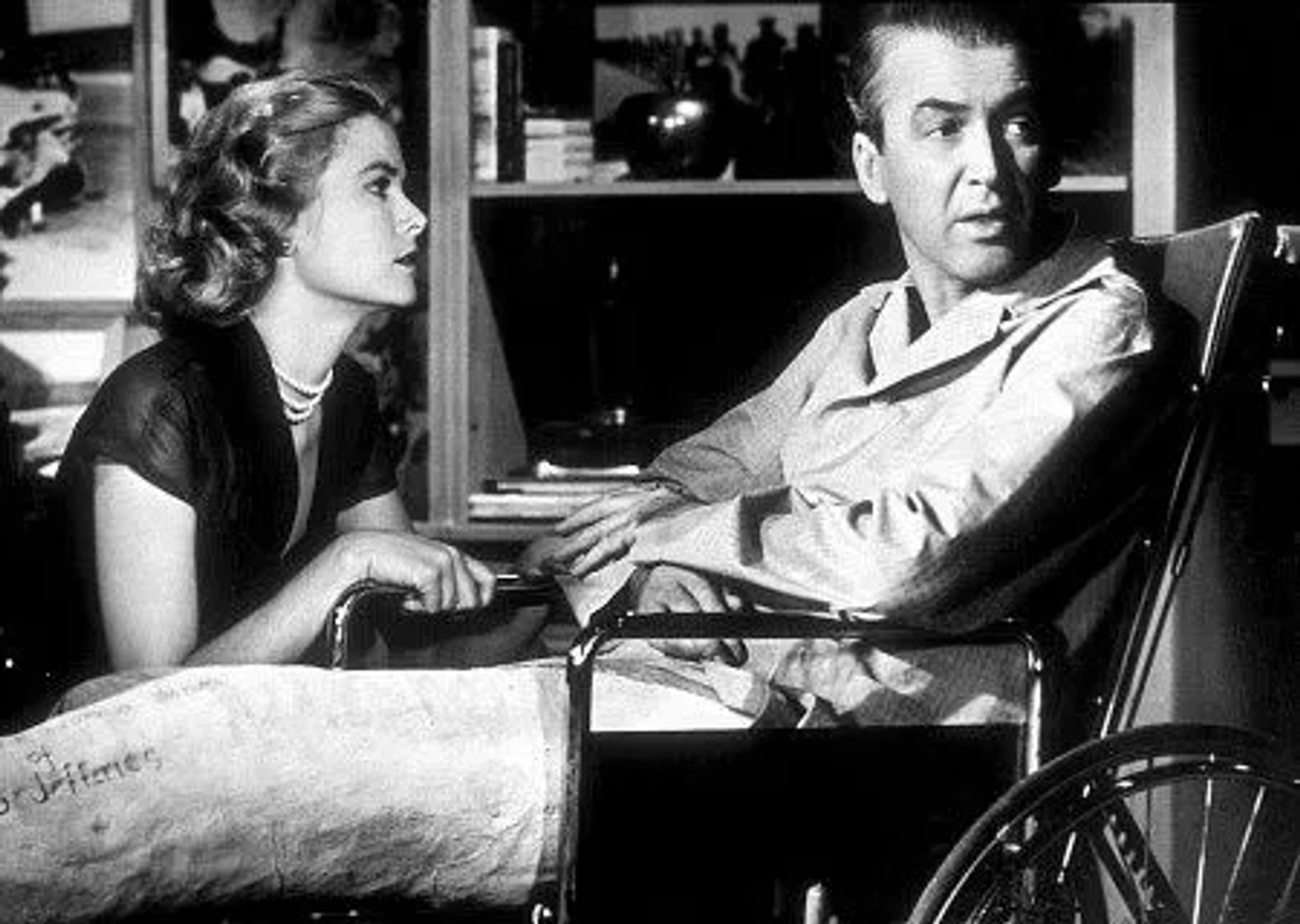 "Rear Window," Grace Kelly and James Stewart. 1954 Paramount