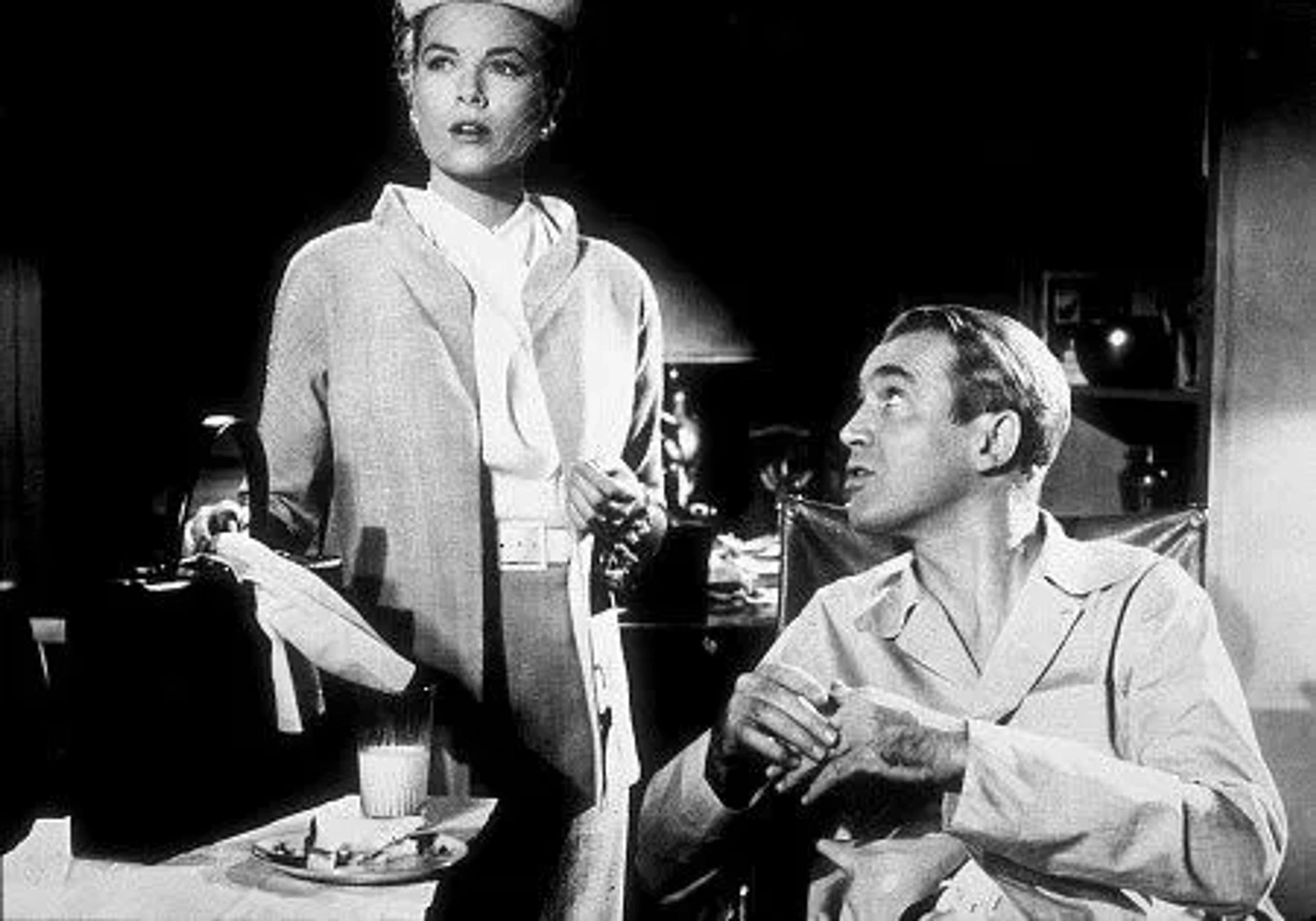 "Rear Window," Grace Kelly and James Stewart. 1954 Paramount