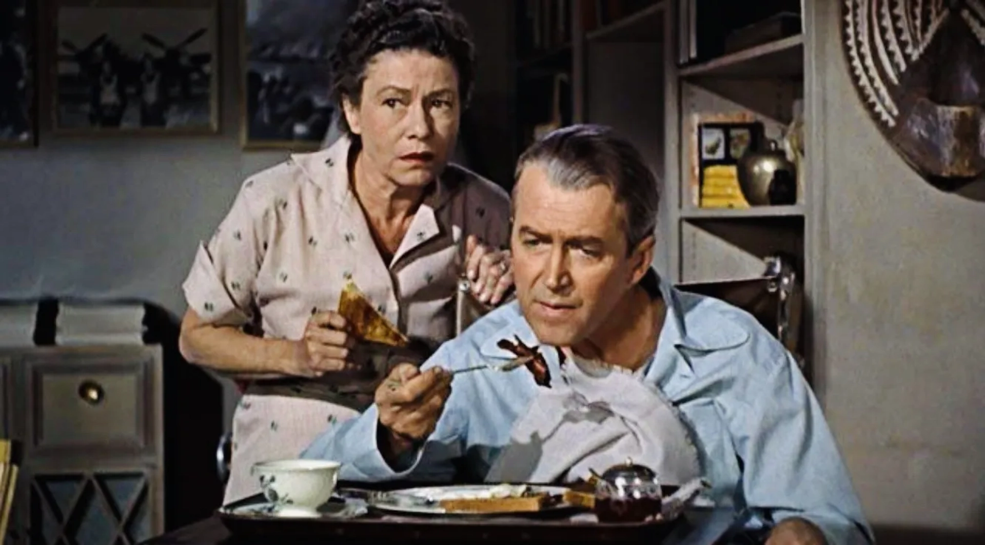 James Stewart and Thelma Ritter in Rear Window (1954)