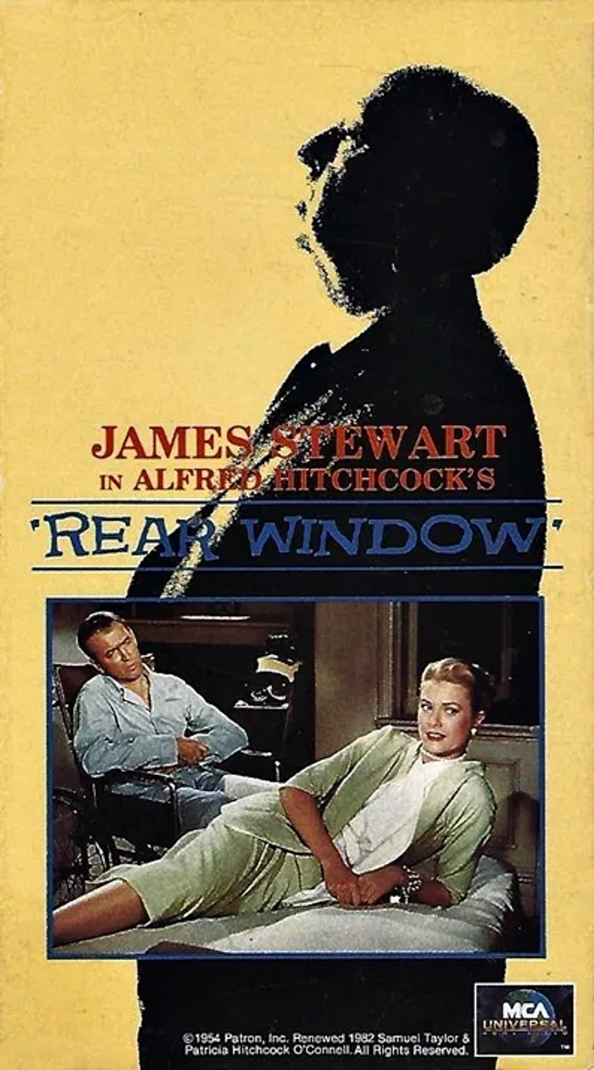 Alfred Hitchcock, Grace Kelly, and James Stewart in Rear Window (1954)