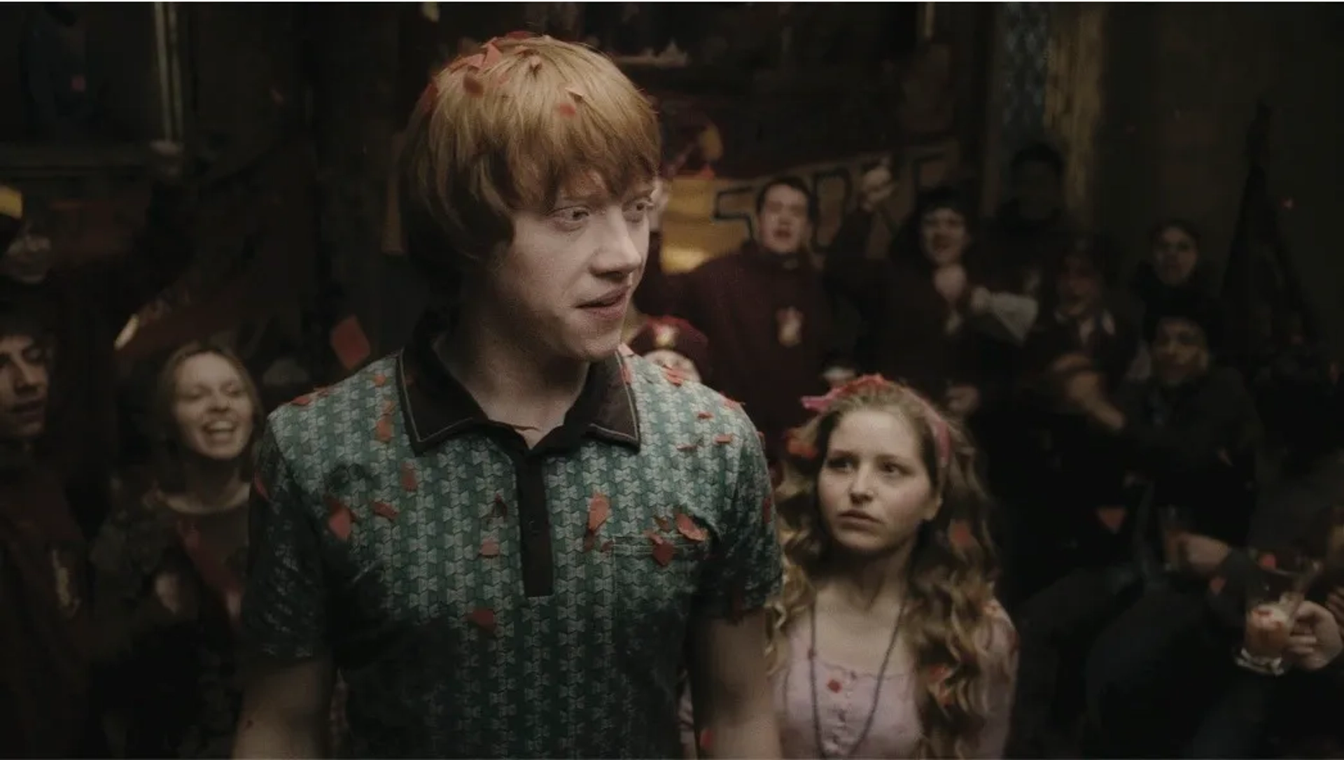 Rupert Grint and Jessie Cave in Harry Potter and the Half-Blood Prince (2009)