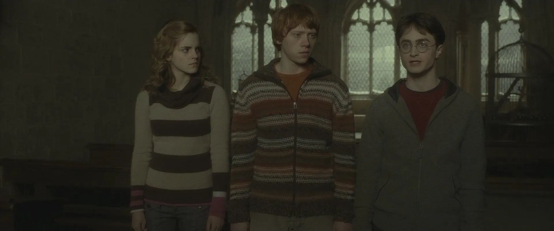 Rupert Grint, Daniel Radcliffe, and Emma Watson in Harry Potter and the Half-Blood Prince (2009)