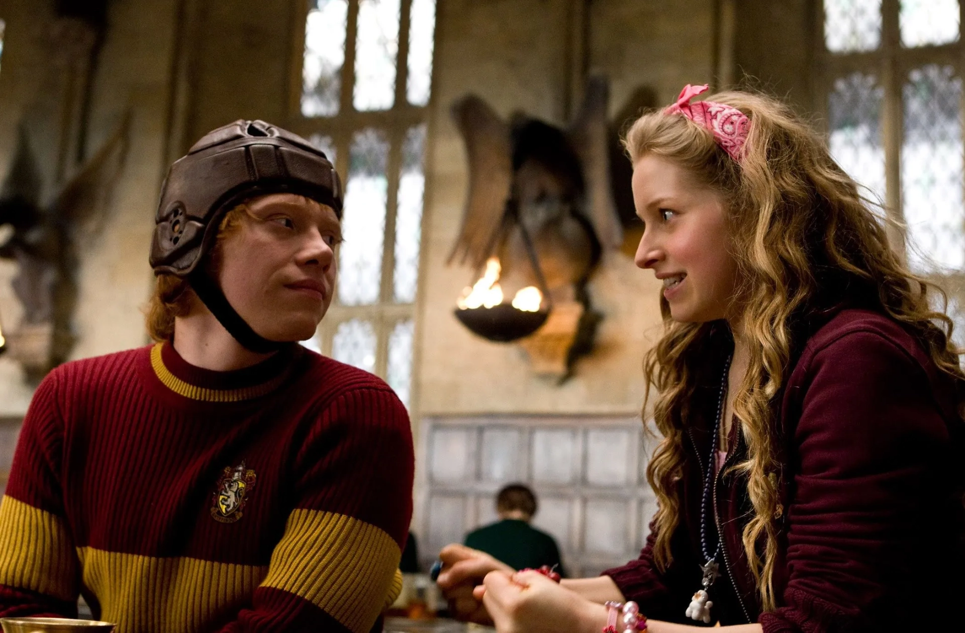 Rupert Grint and Jessie Cave in Harry Potter and the Half-Blood Prince (2009)