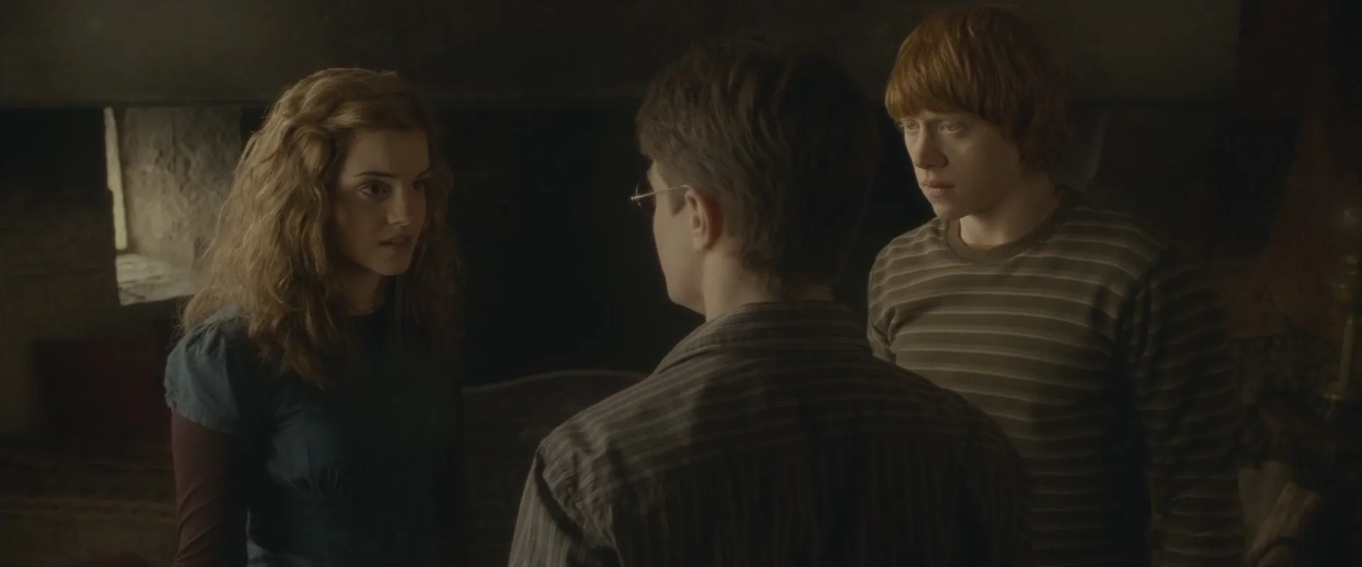 Rupert Grint, Daniel Radcliffe, and Emma Watson in Harry Potter and the Half-Blood Prince (2009)