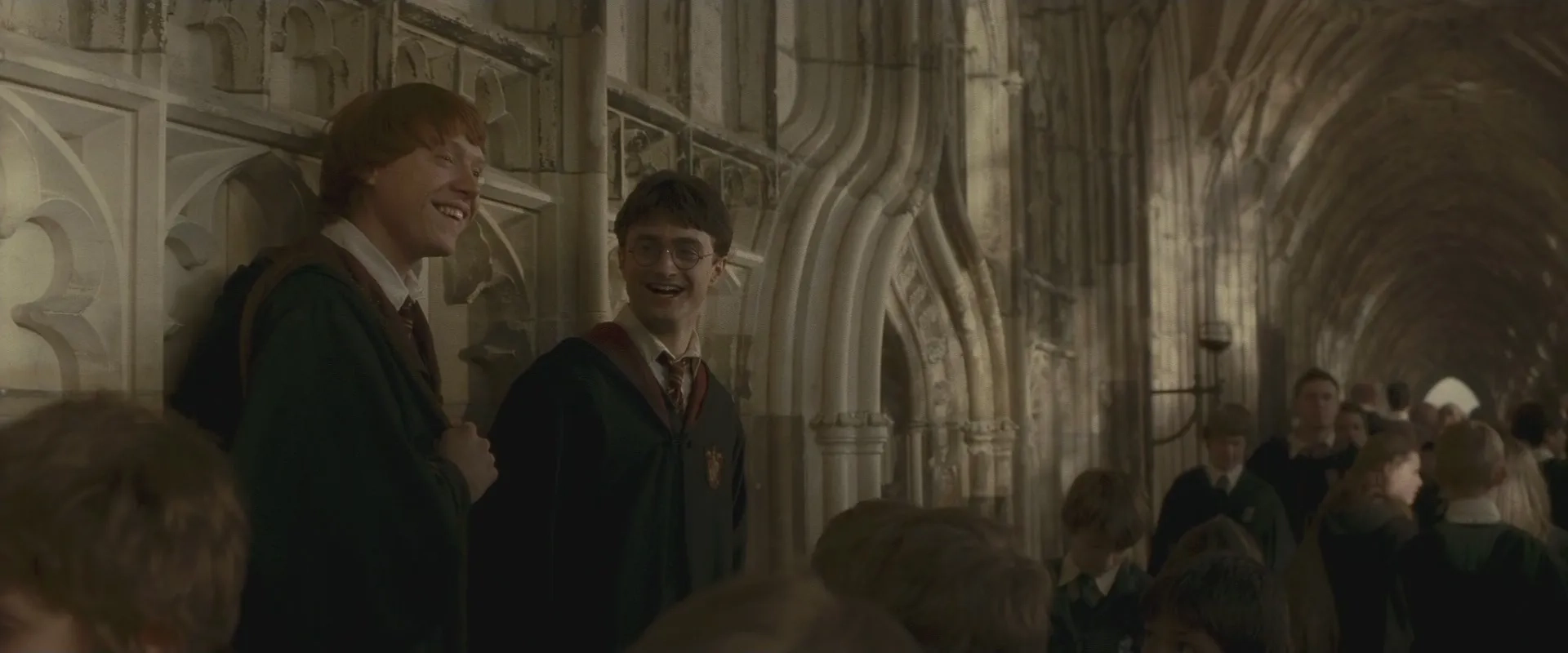 Rupert Grint and Daniel Radcliffe in Harry Potter and the Half-Blood Prince (2009)