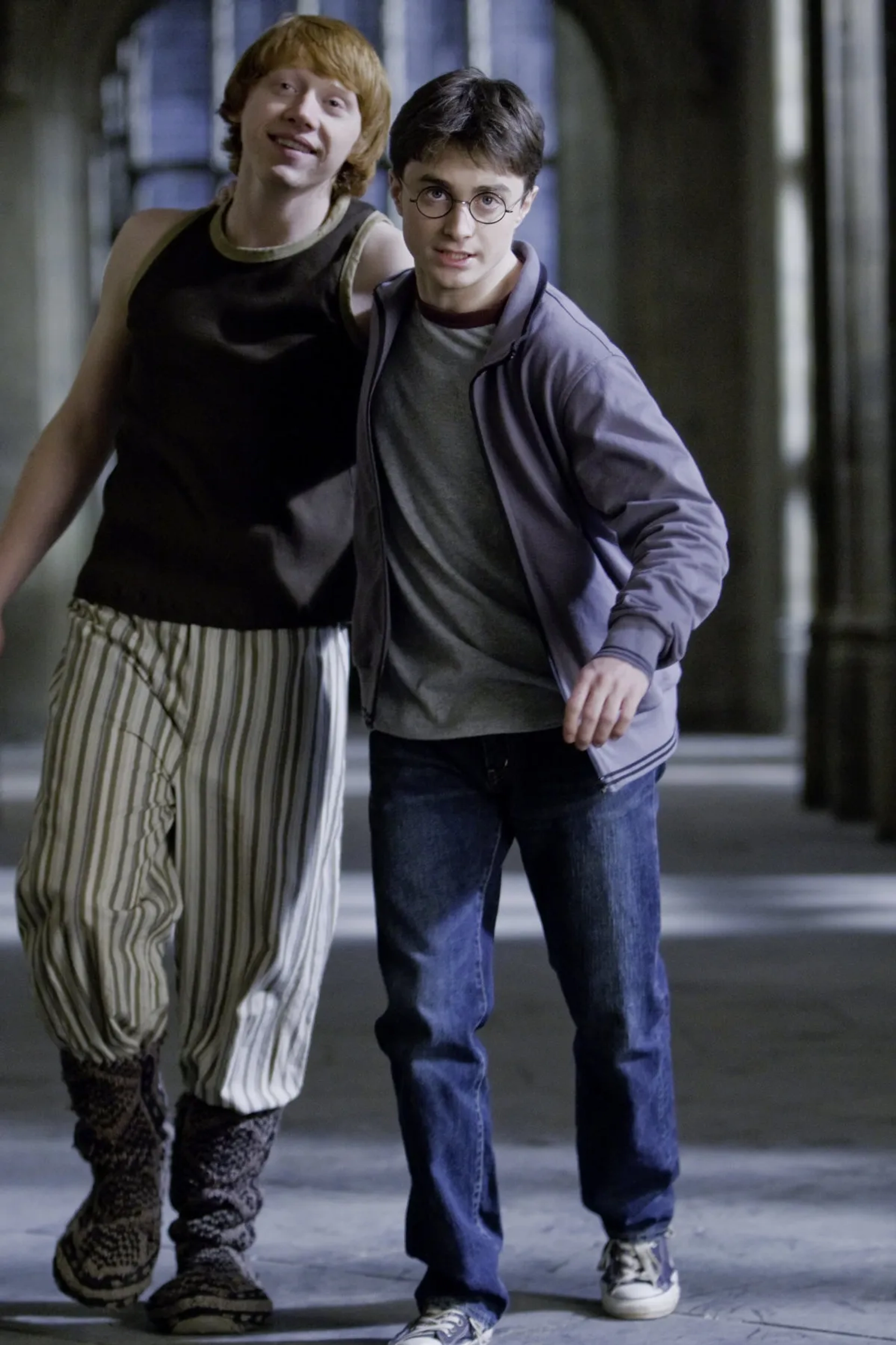 Rupert Grint and Daniel Radcliffe in Harry Potter and the Half-Blood Prince (2009)