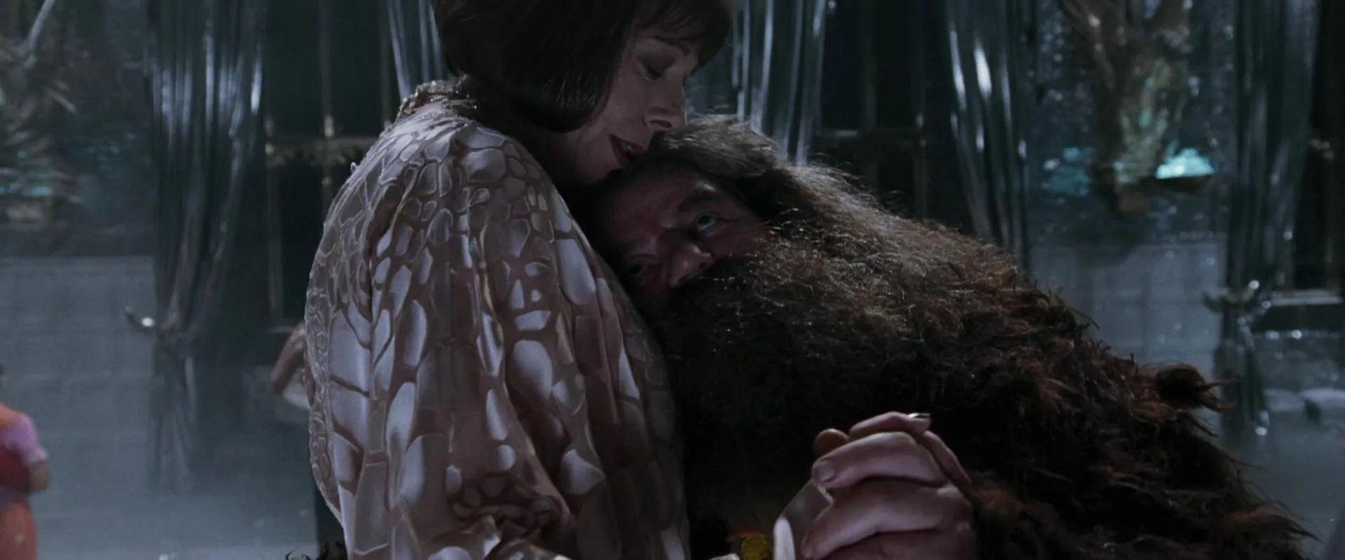 Robbie Coltrane and Frances de la Tour in Harry Potter and the Goblet of Fire (2005)