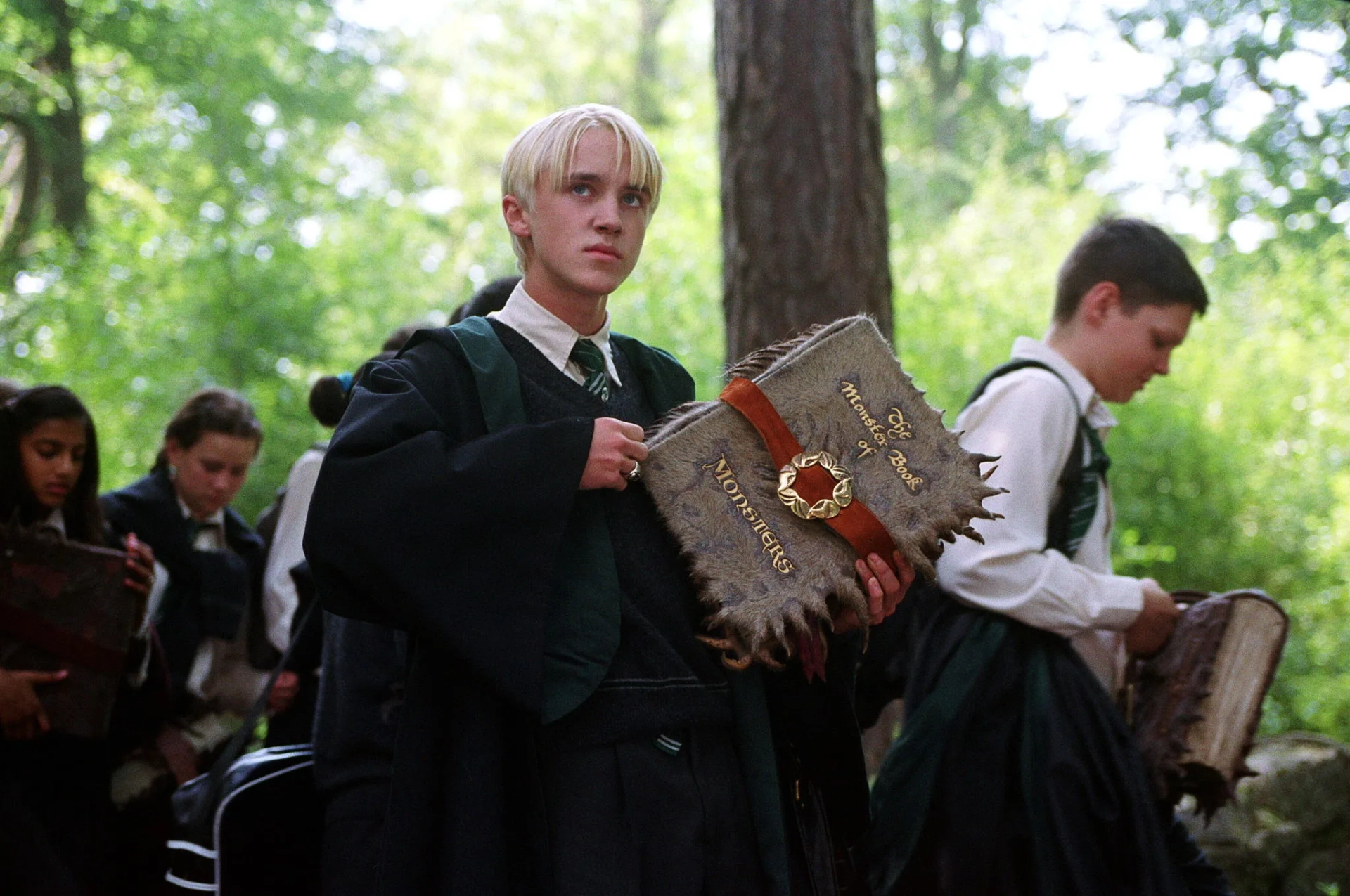 Tom Felton and Sharon Sandhu in Harry Potter and the Prisoner of Azkaban (2004)