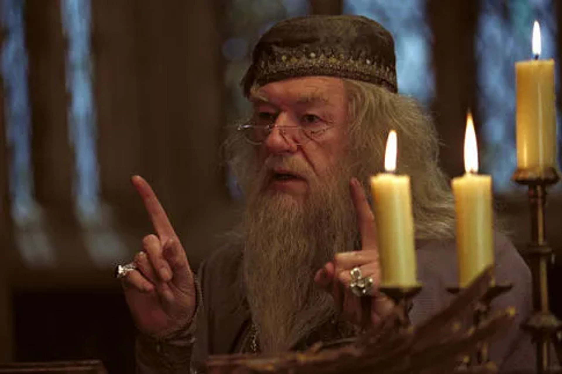 Michael Gambon as Dumbledore