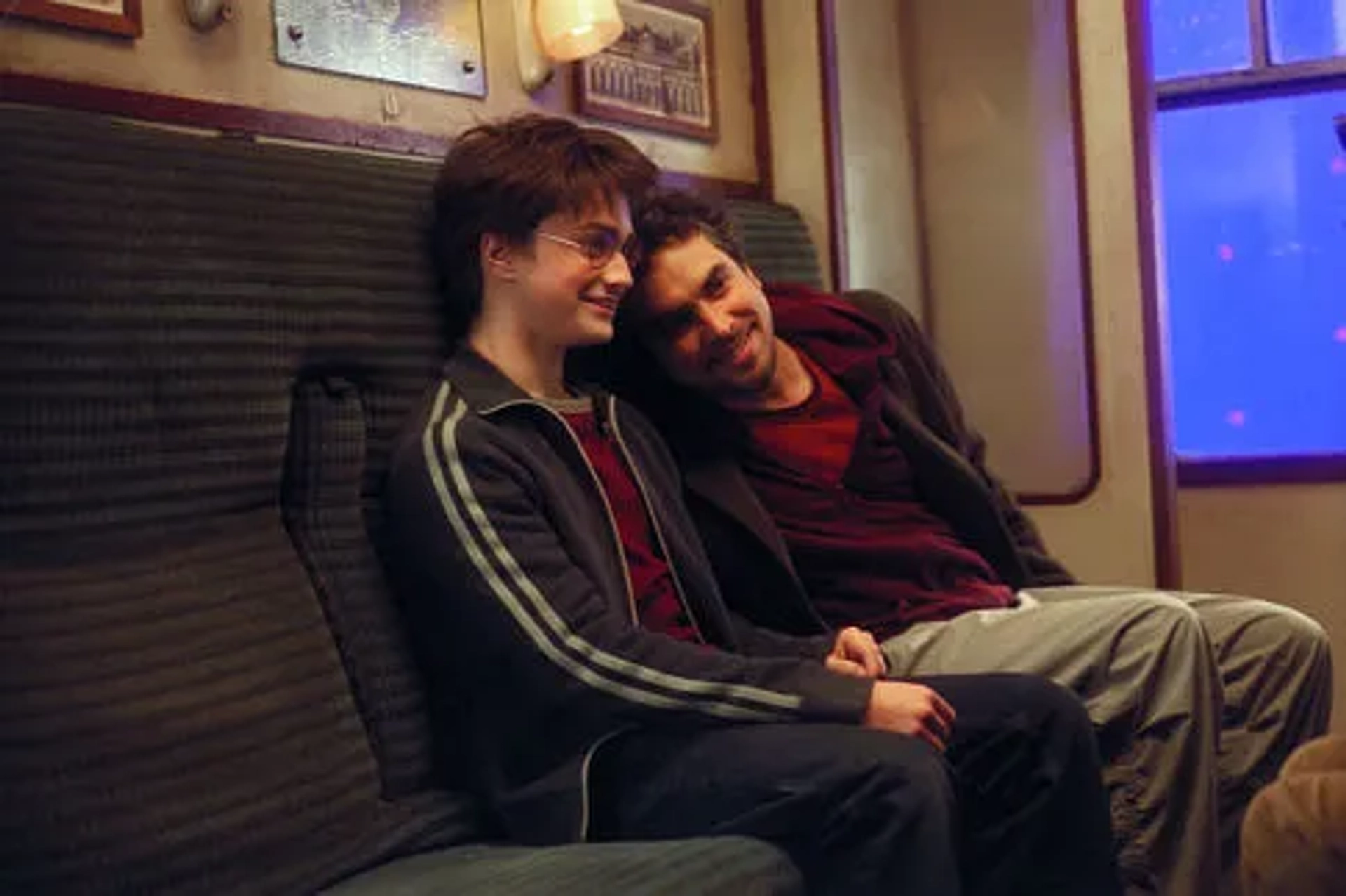 Alfonso Cuarón and Daniel Radcliffe in Harry Potter and the Prisoner of Azkaban (2004)